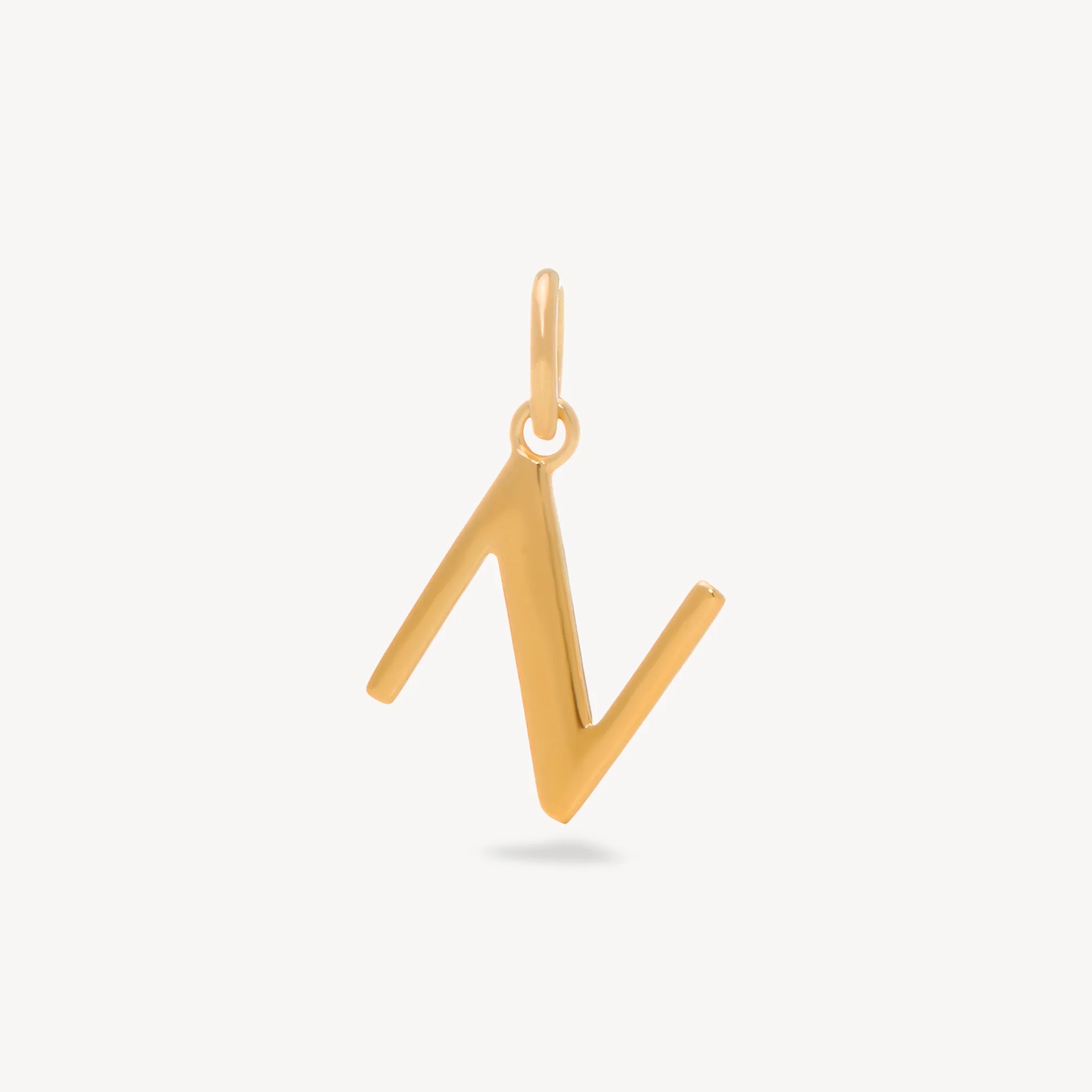 14k Gold Vermeil Letter Charm