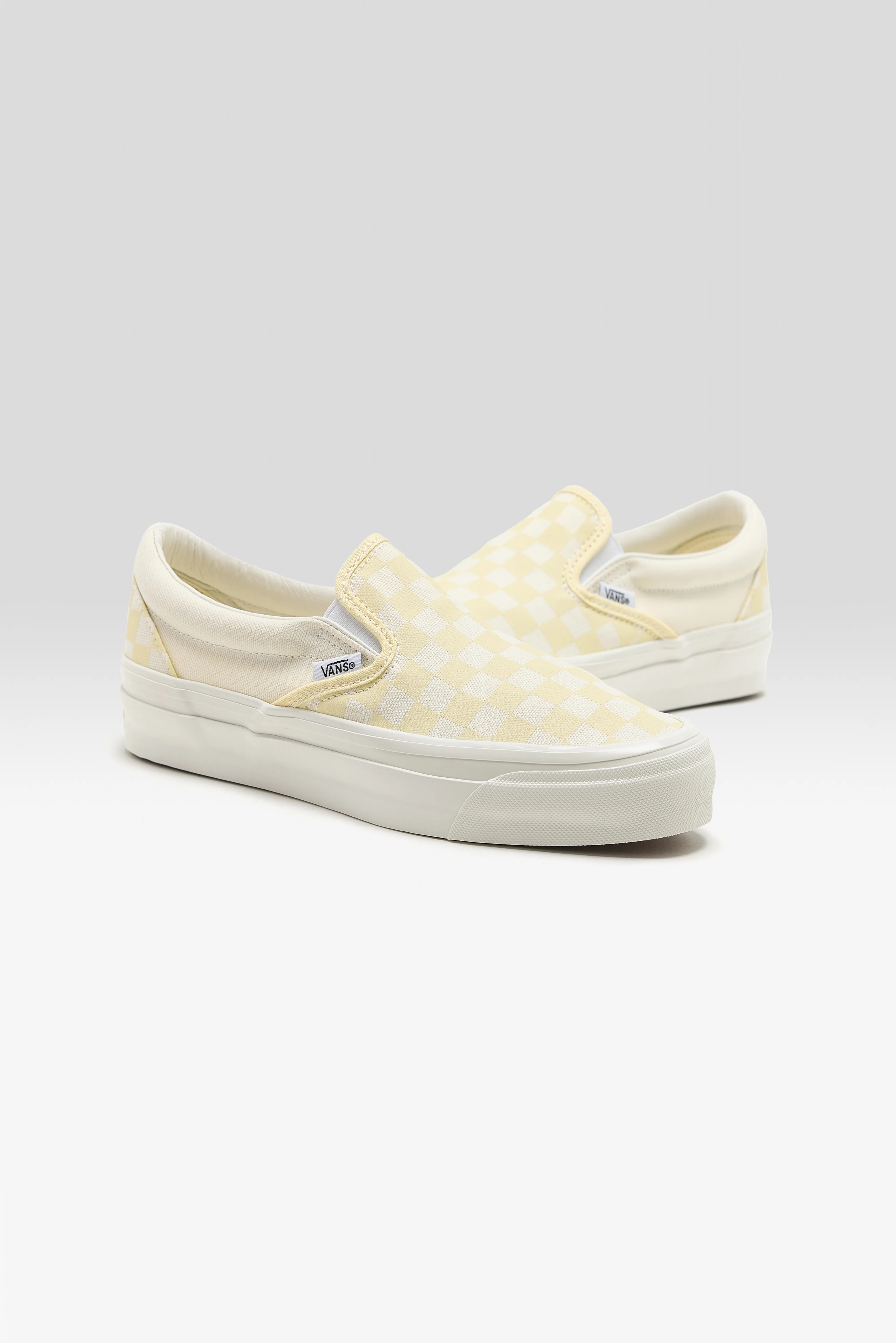 Bellerose Classic Slip-On Checkerboard Shoes for Women  (261 / W / YELLOW)