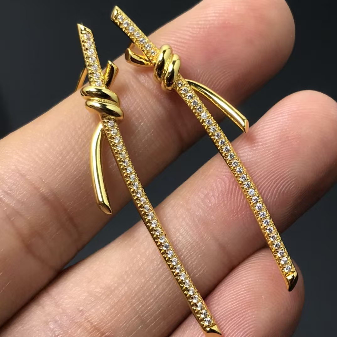 Tiffany Knot Drop Earrings - Original Replica Club