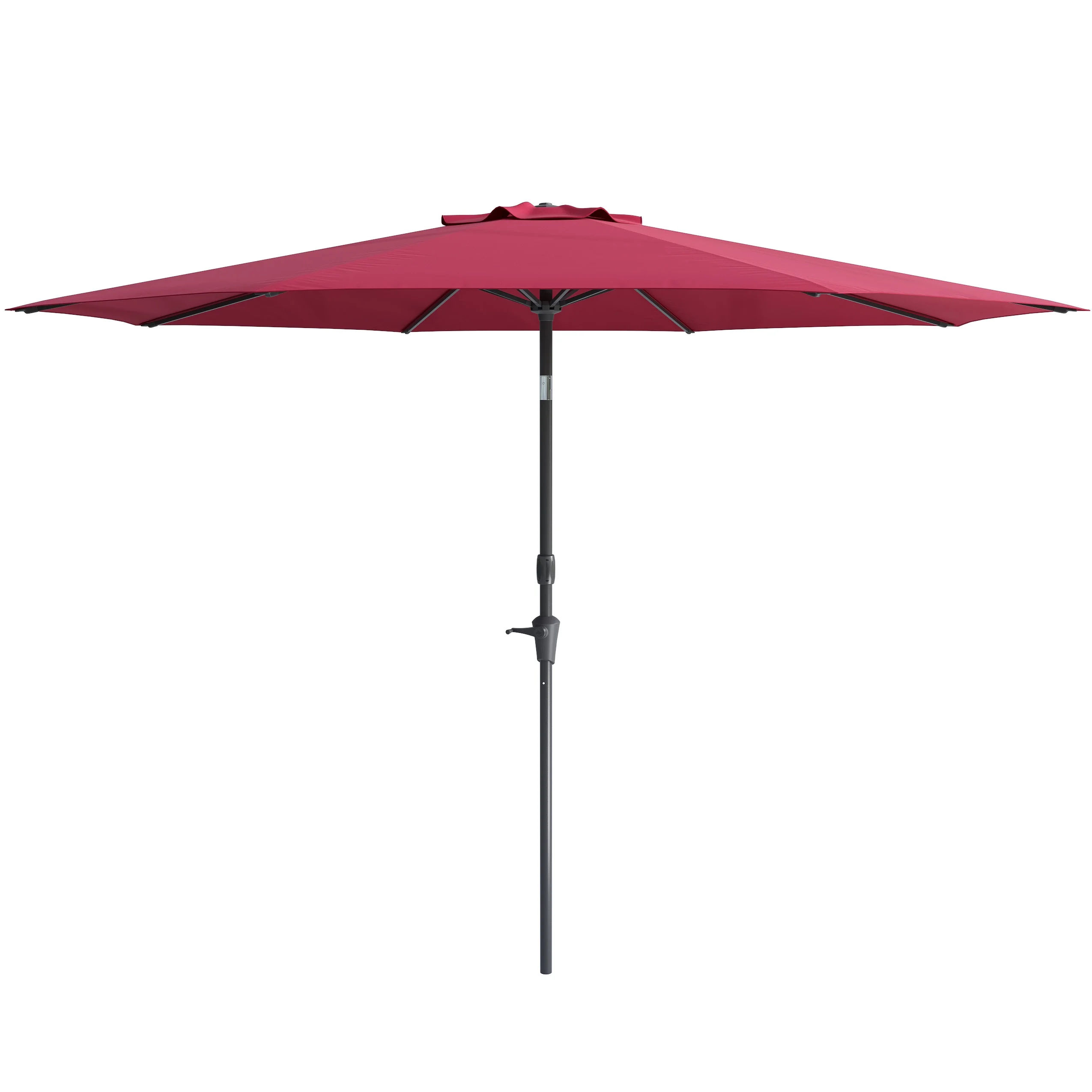 CorLiving 10 Foot Wind Resistant Patio Umbrella, Outdoor Parasol with Crank Tilt, Round Market Umbrella for Patio, Umbrella with Crank, Tilt Umbrella, Outdoor Umbrella, White - Image 18