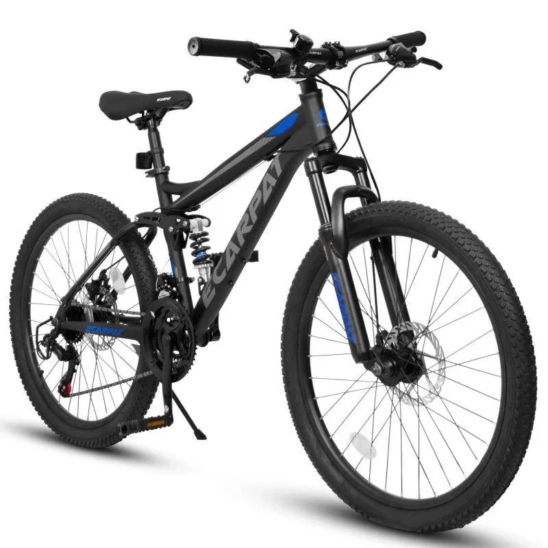 27.5 Inch Full Suspension Mountain Bike With Front And Rear Dual Shock Absorbers, Mechanical Disc Brakes, 21-Speed - A2760 - Image 14 27.5 Inch Full Suspension Mountain Bike With Front And Rear Dual Shock Absorbers, Mechanical Disc Brakes, 21-Speed - A2760 - Image 14