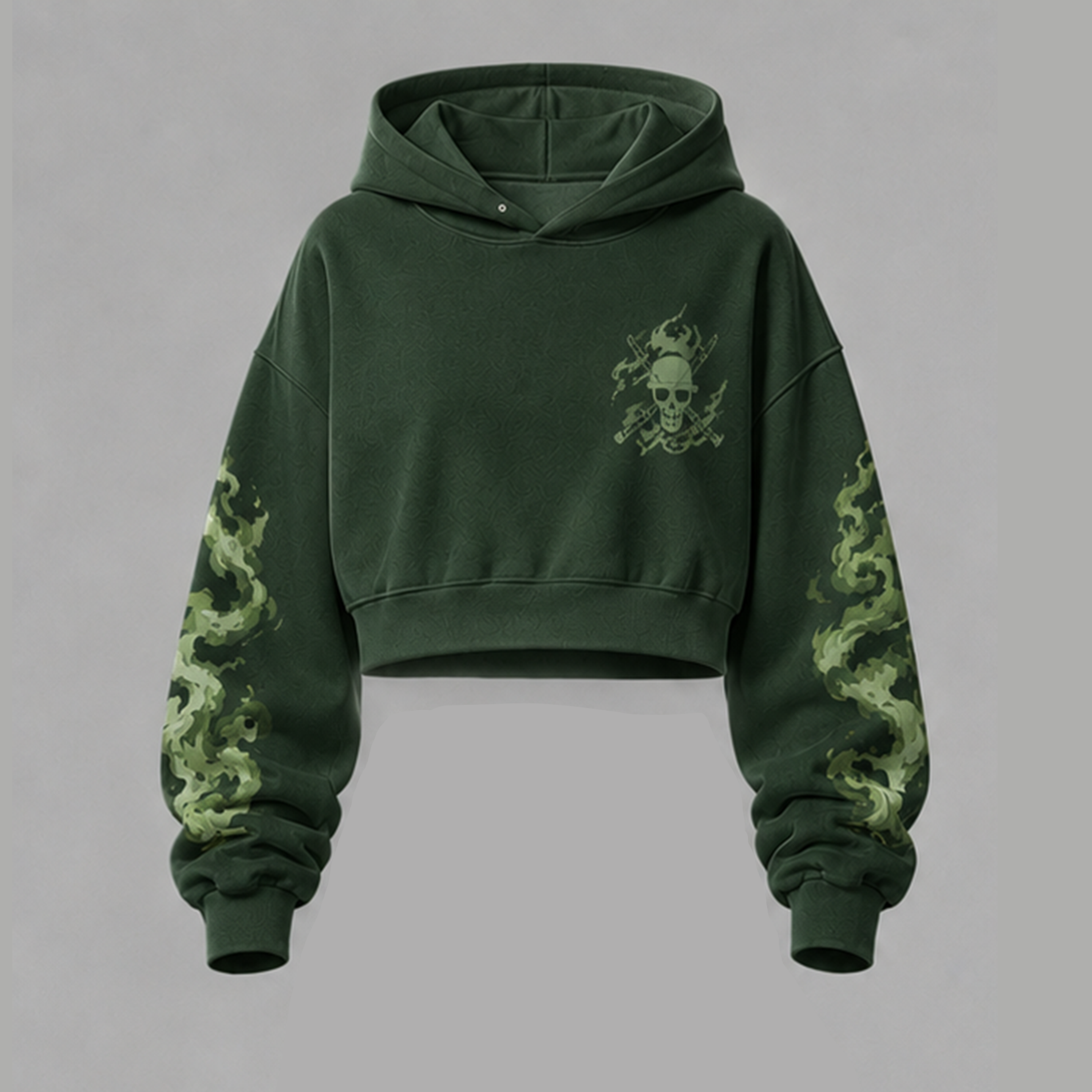One Piece Cropped Long Sleeve Hoodie & High Waist Jogger Pants Two Piece TeeThreads Sustain the Scene with Custom Apparel