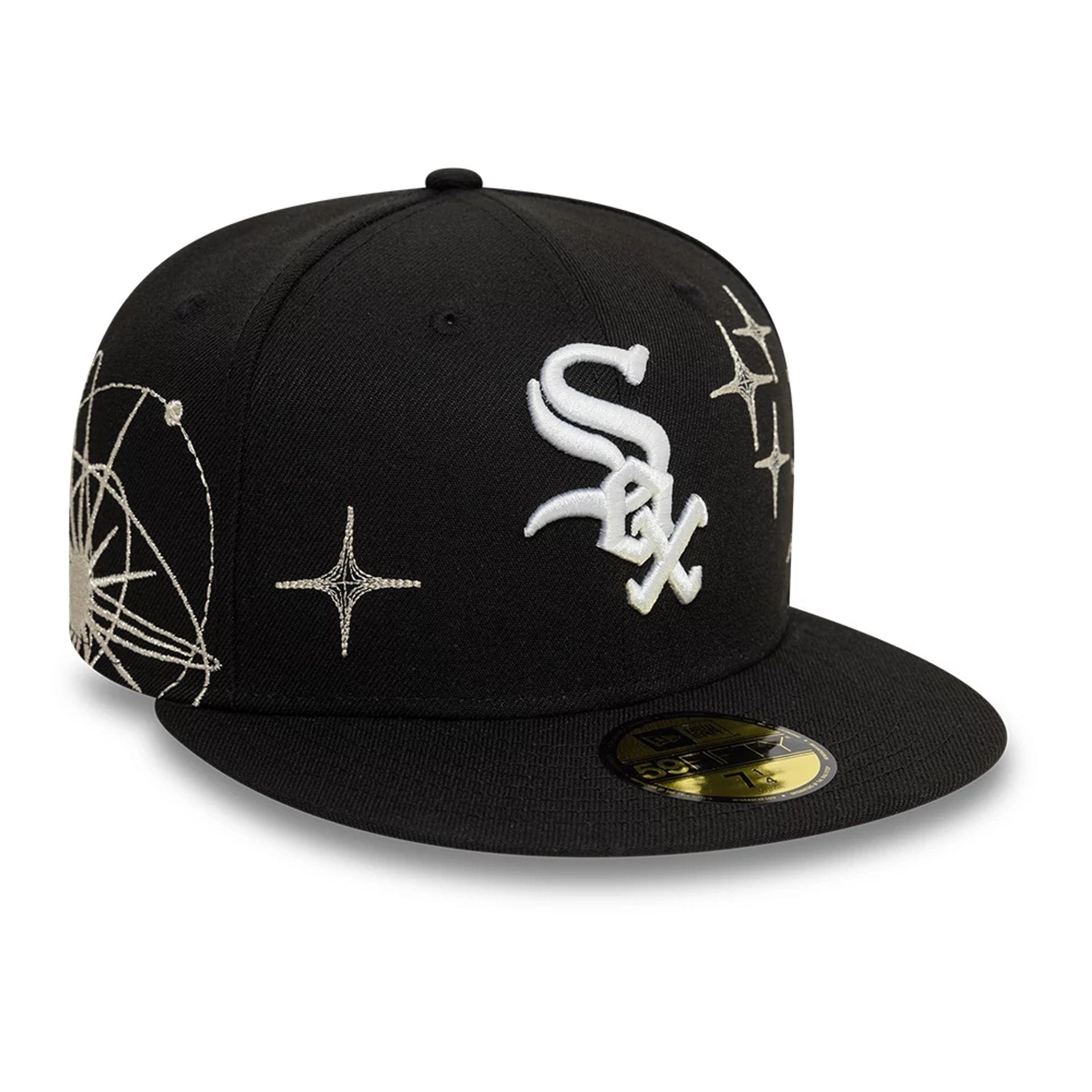 New Era Chicago White Sox Celestial Embroidery Black 59FIFTY Fitted Hat - Byluuna Headwear