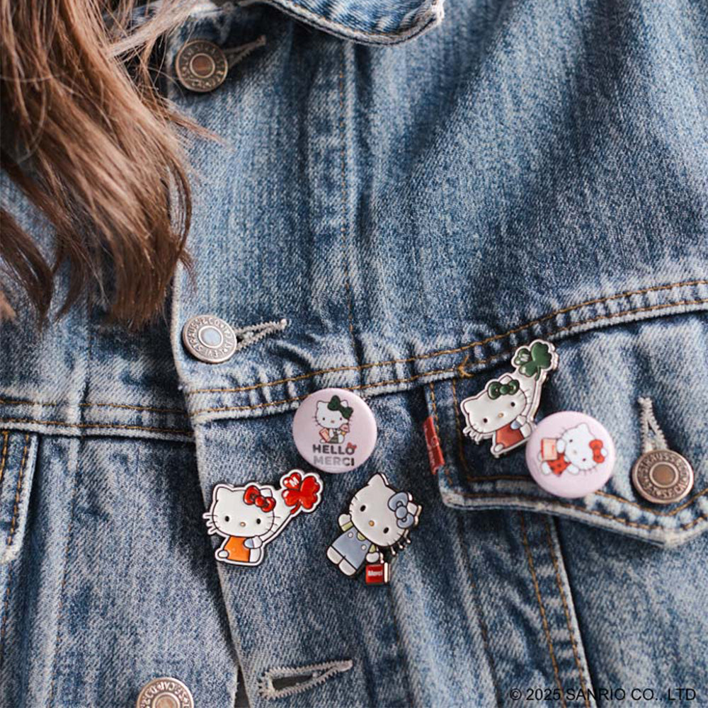 Hello Kitty x Merci - Pins Trèfle Rouge
