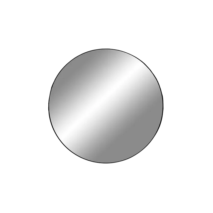 Artichok Eveline Ronde Wandspiegel Zwart - Ø 40 cm