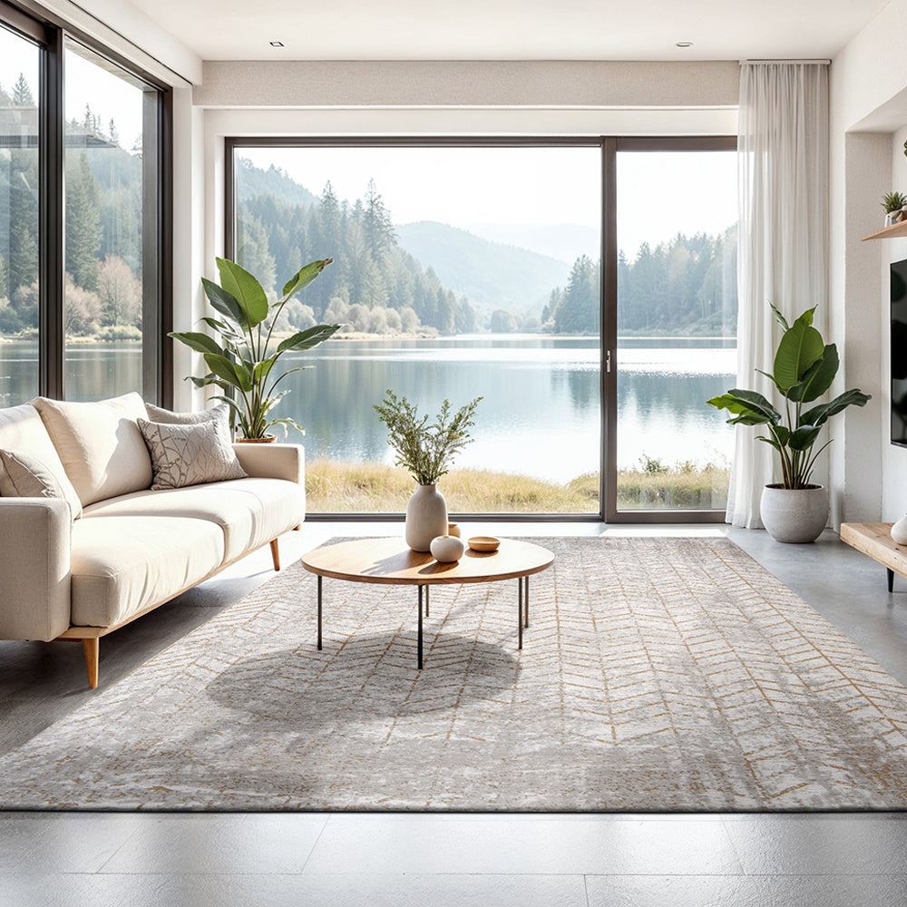 Louis de Poortere Jacob's Ladder Vloerkleed 280 x 390 cm - Central Yel