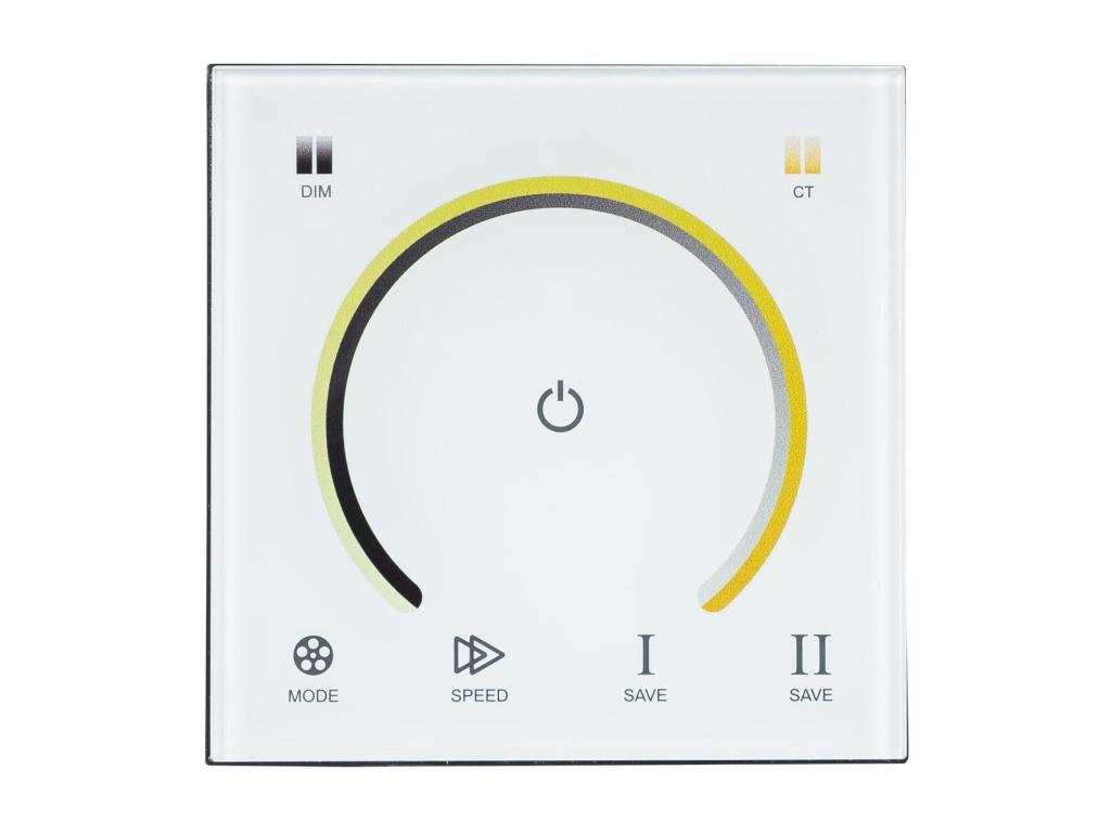 Controlador Regulador Pared Táctil para Tira LED 12/24V DC CCT