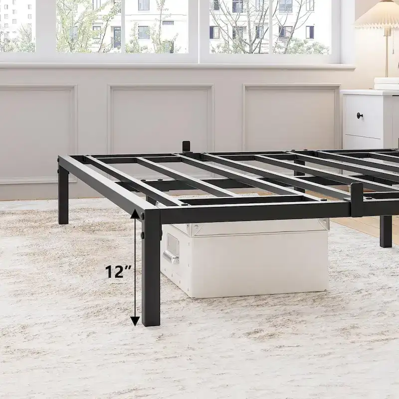 Sturdy Metal Platform Bed Frame - No Box Spring Required