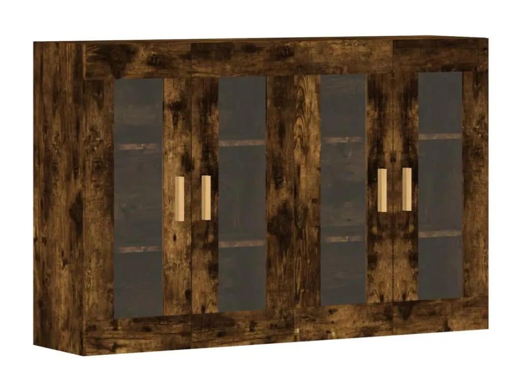 Armarios de pared 2 uds Decoesp de ingeniería Decoesp ahumado IMQY89475