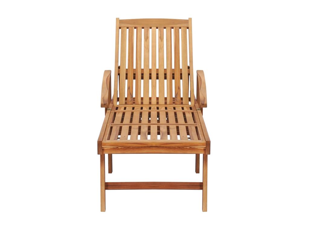Sillón con mesa y cojín Madera maciza de teca