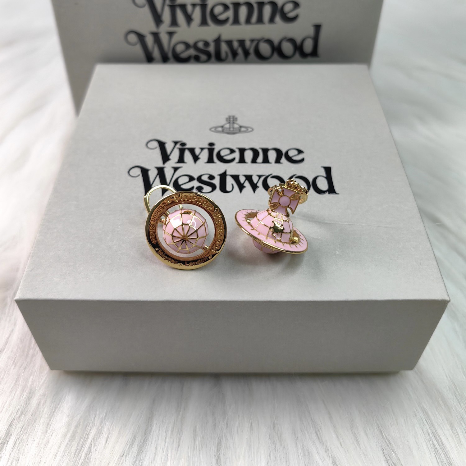 Vivienne Westwood Galileo's Globe Saturn Earrings - Original Replica Club