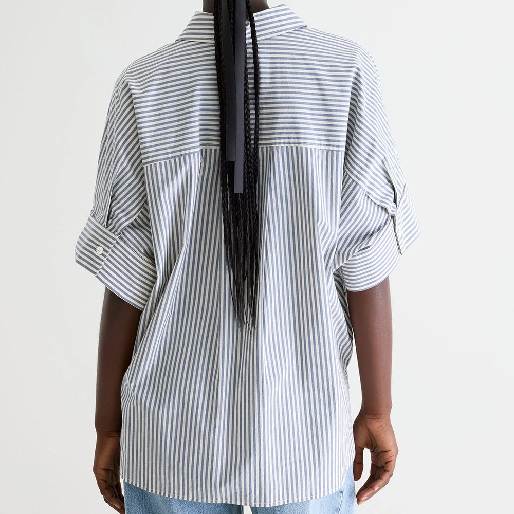 Bellerose - Chemise rayée Jay - Bleu