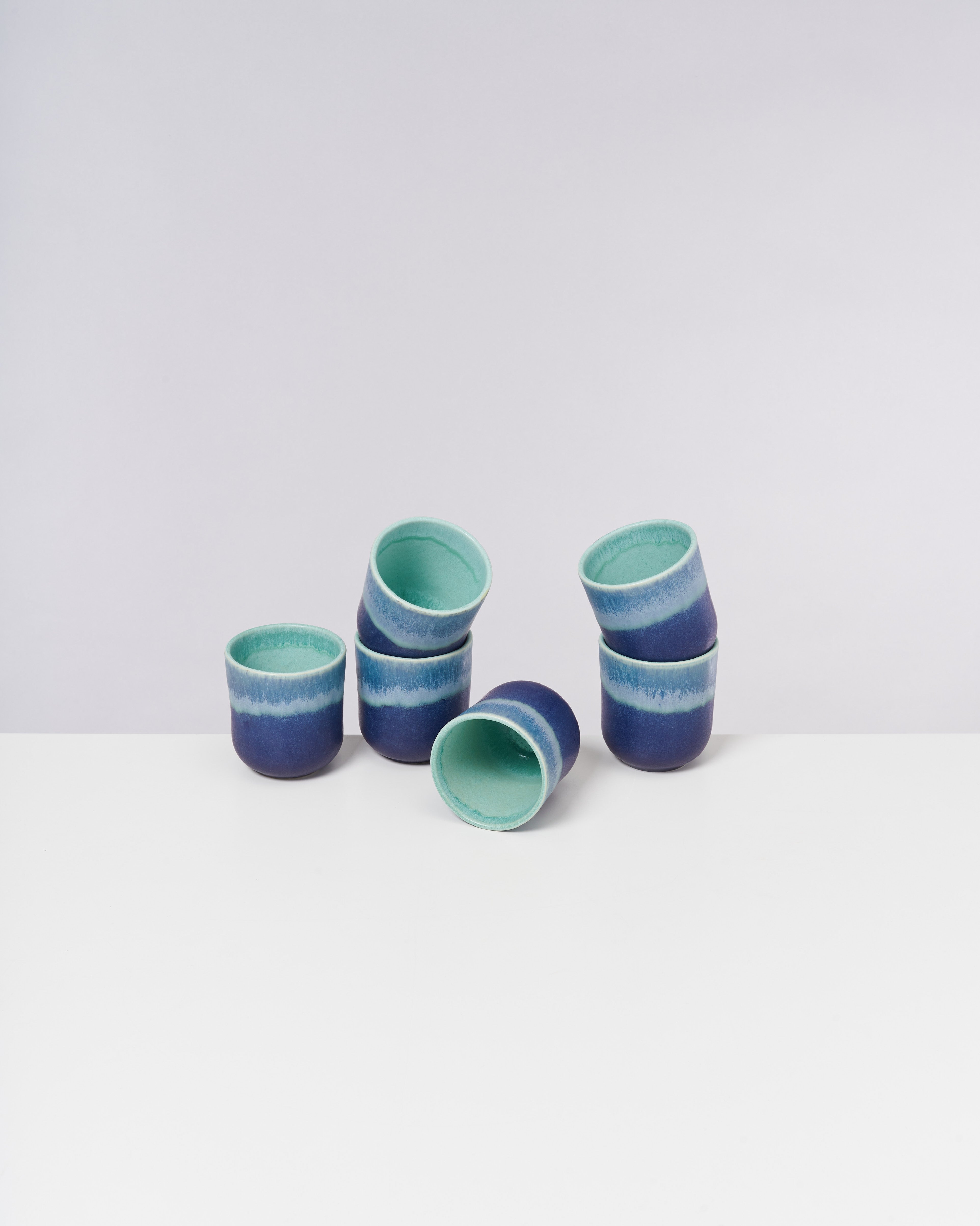 Copa Alto Becher klein türkis dunkelblau