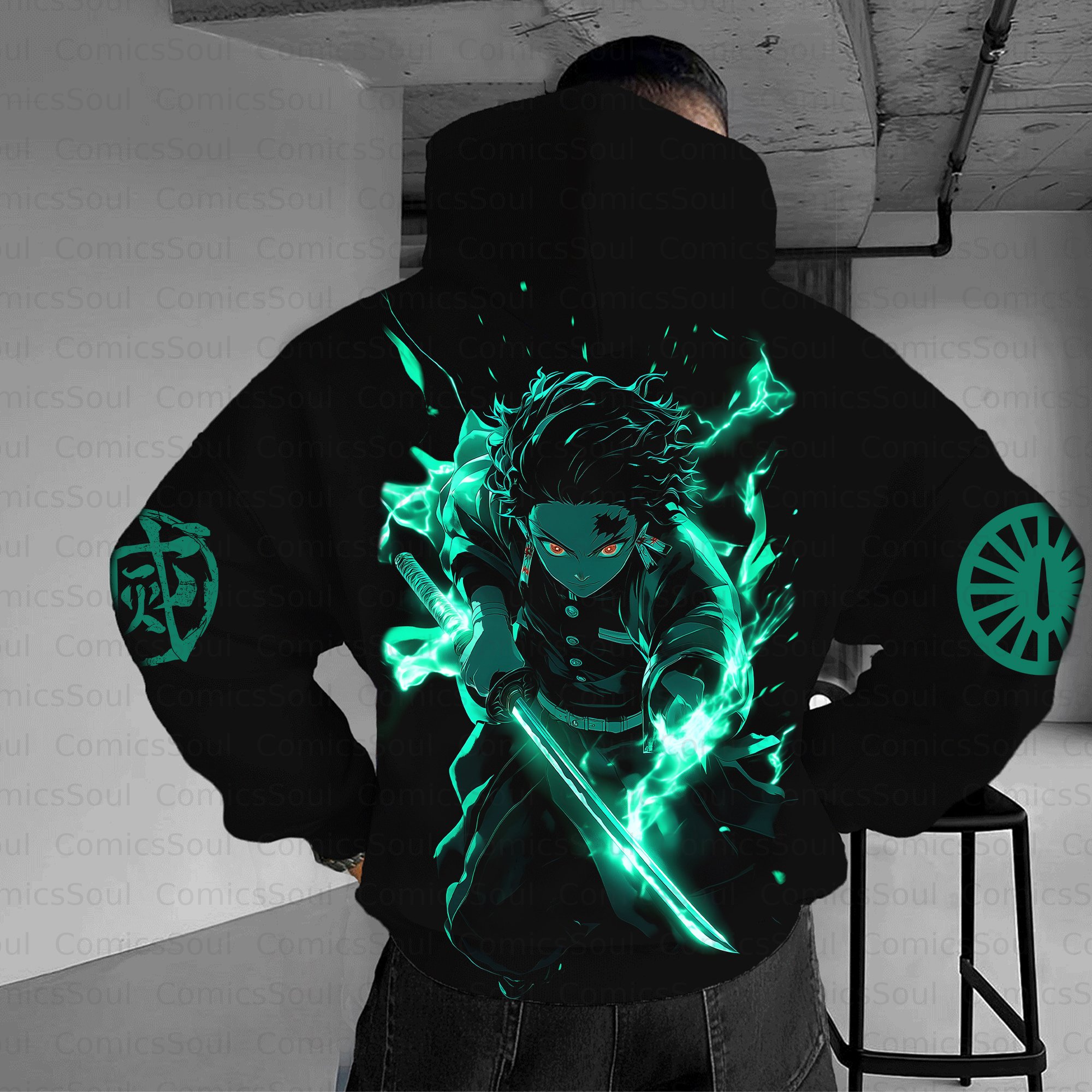 Unisex Anime Graphic Streetwear Vintage Plush Hoodie| KNY