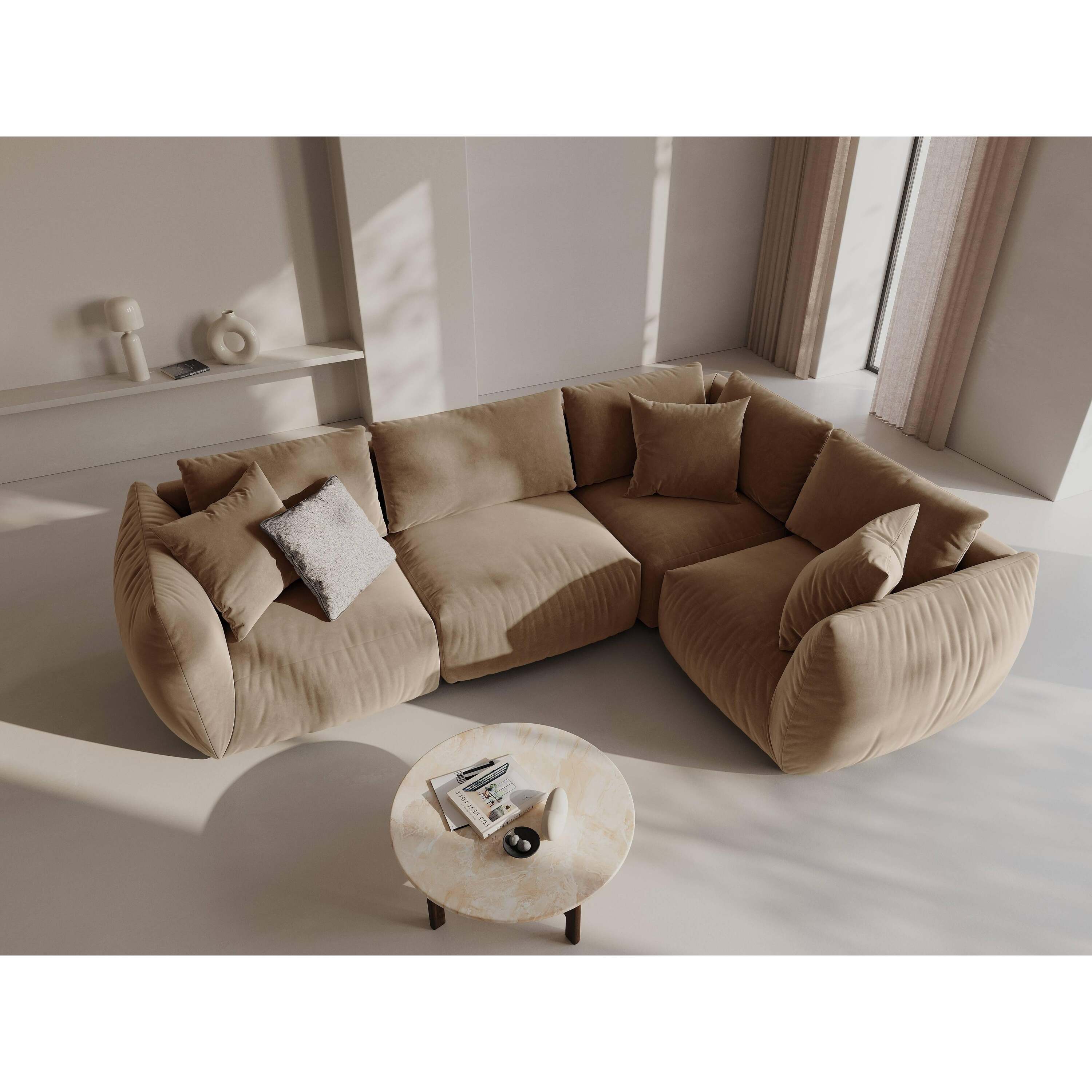 Micadoni Hoekbank Chris 4-zits rechts velvet