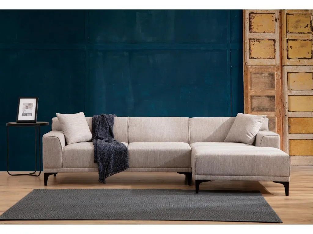 Sofá rinconero Casabellaes 136 De color marrón claro 250x145x69cm 05586YSBV