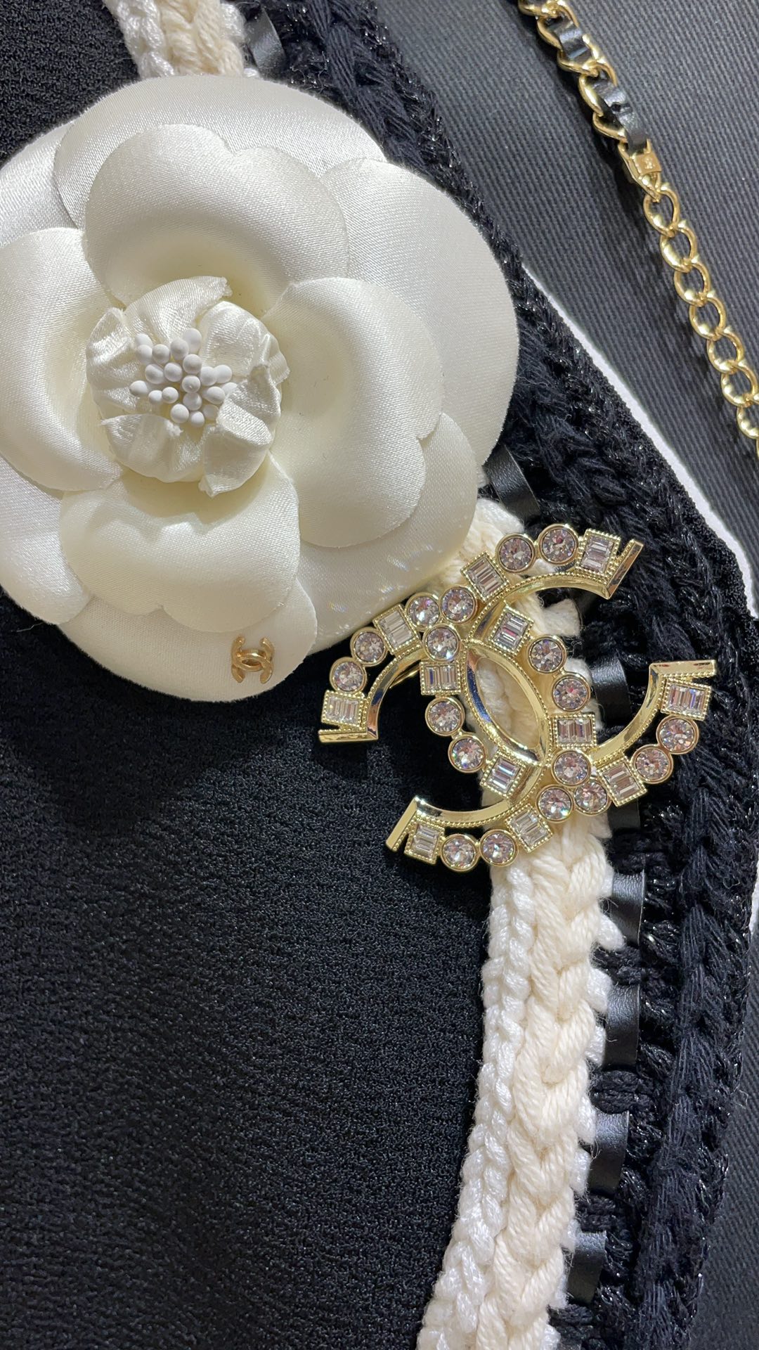 Chanel Sparkling Diamond CC Brooch - Original Replica Club