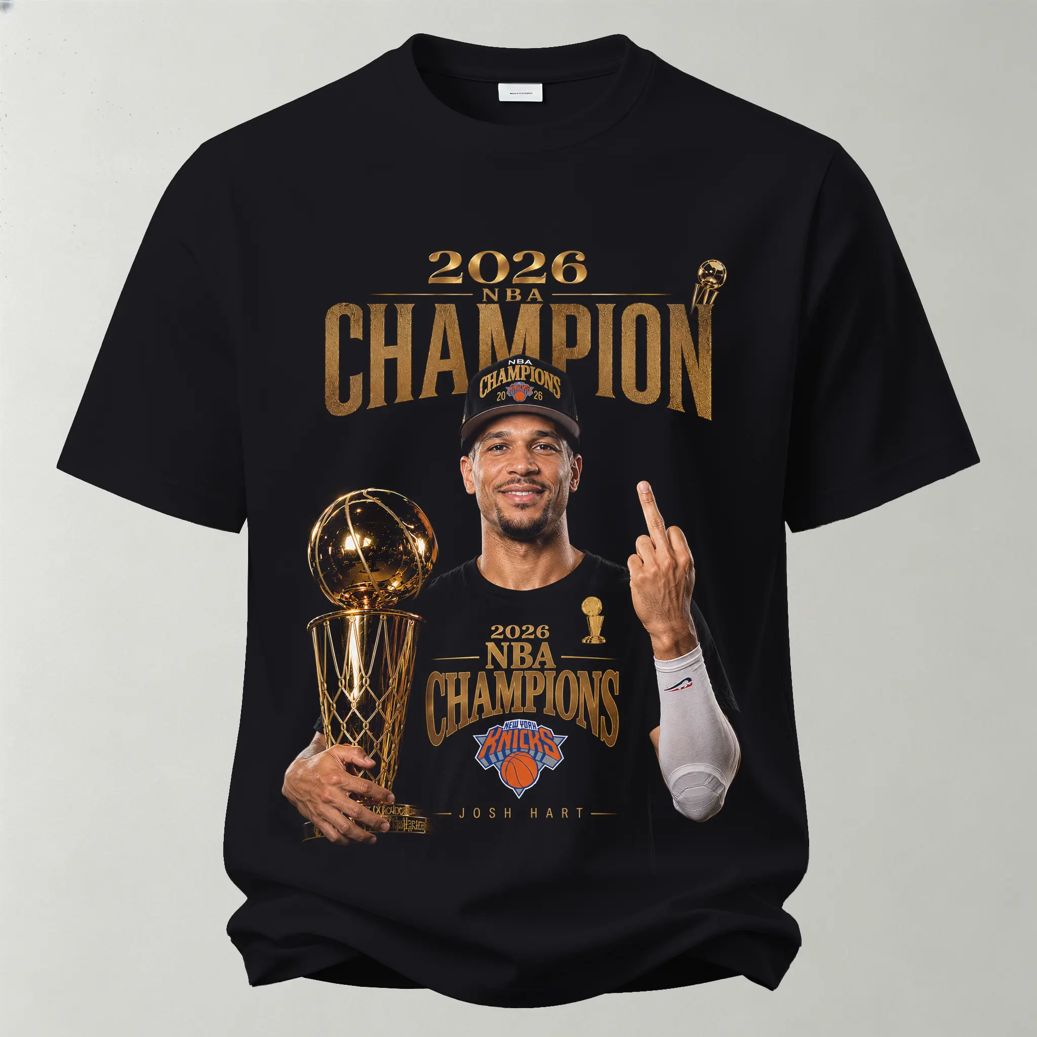 New York Knicks Championship Rebel Star Printed Unisex Oversized T-shirt