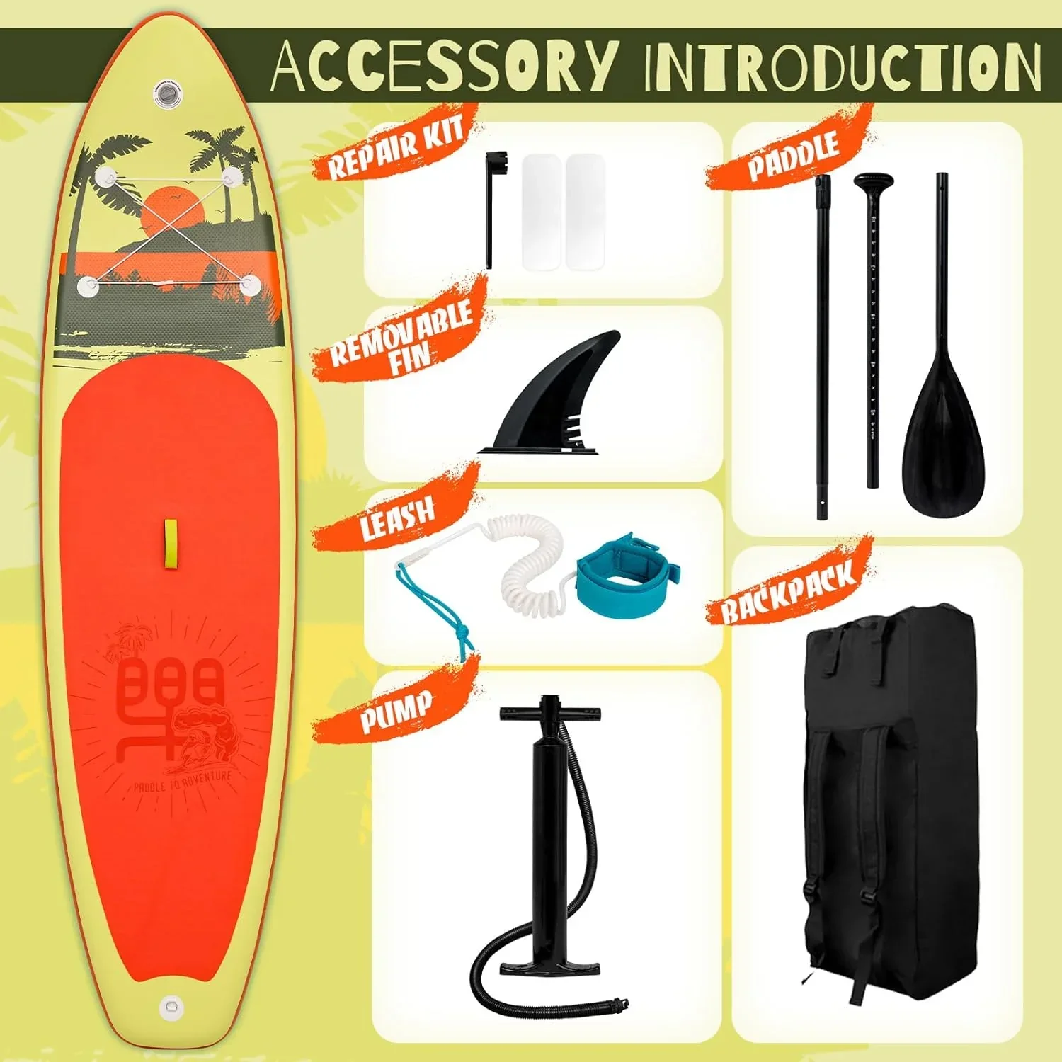 FunWater Inflatable Stand Up Paddle Board, 11 ft x 32 in x 6 in - SUP Paddle Accessories - Image 110 FunWater Inflatable Stand Up Paddle Board, 11 ft x 32 in x 6 in - SUP Paddle Accessories - Image 110