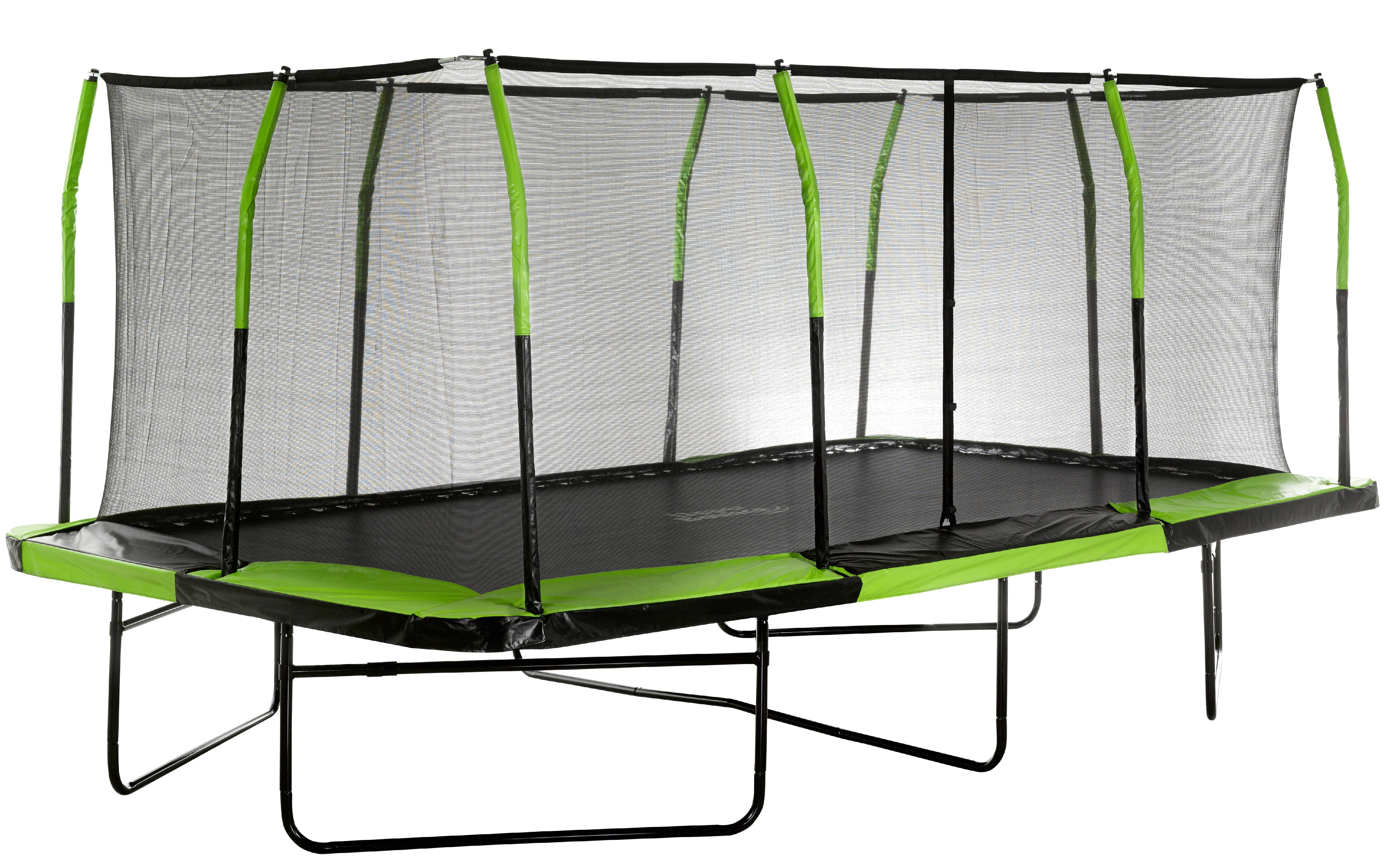 Upper Bounce Mega 10' x 17' Trampoline with Safety Enclosure - Image 2