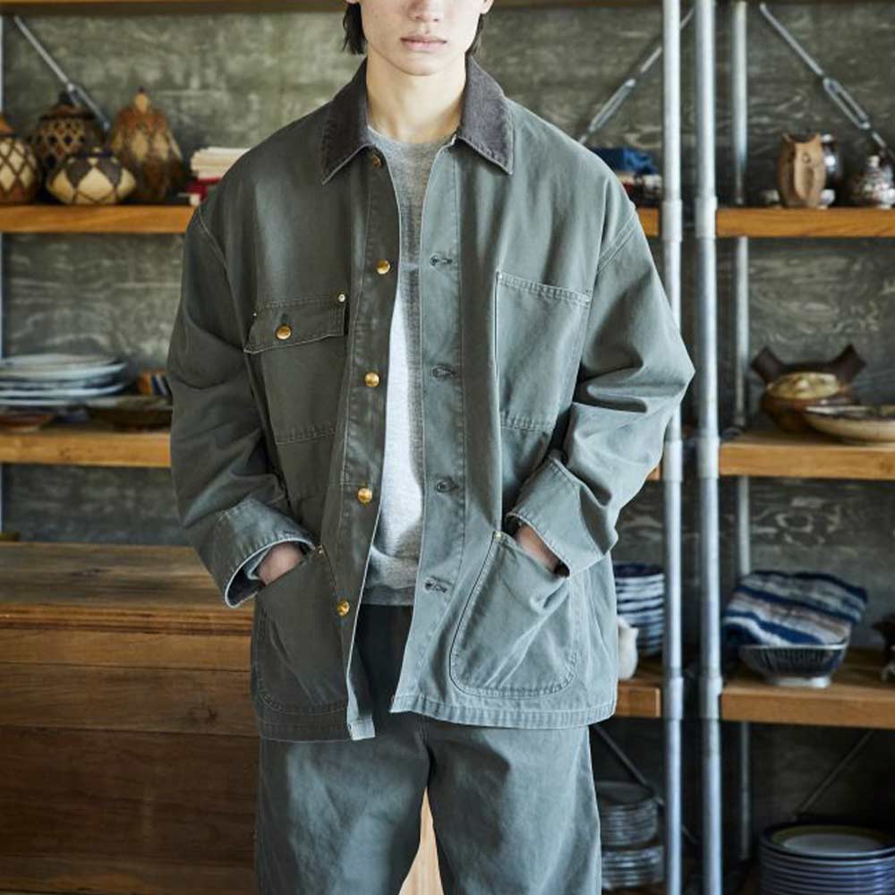 OrSlow - Veste Décontractée  Coverall - Vert Militaire