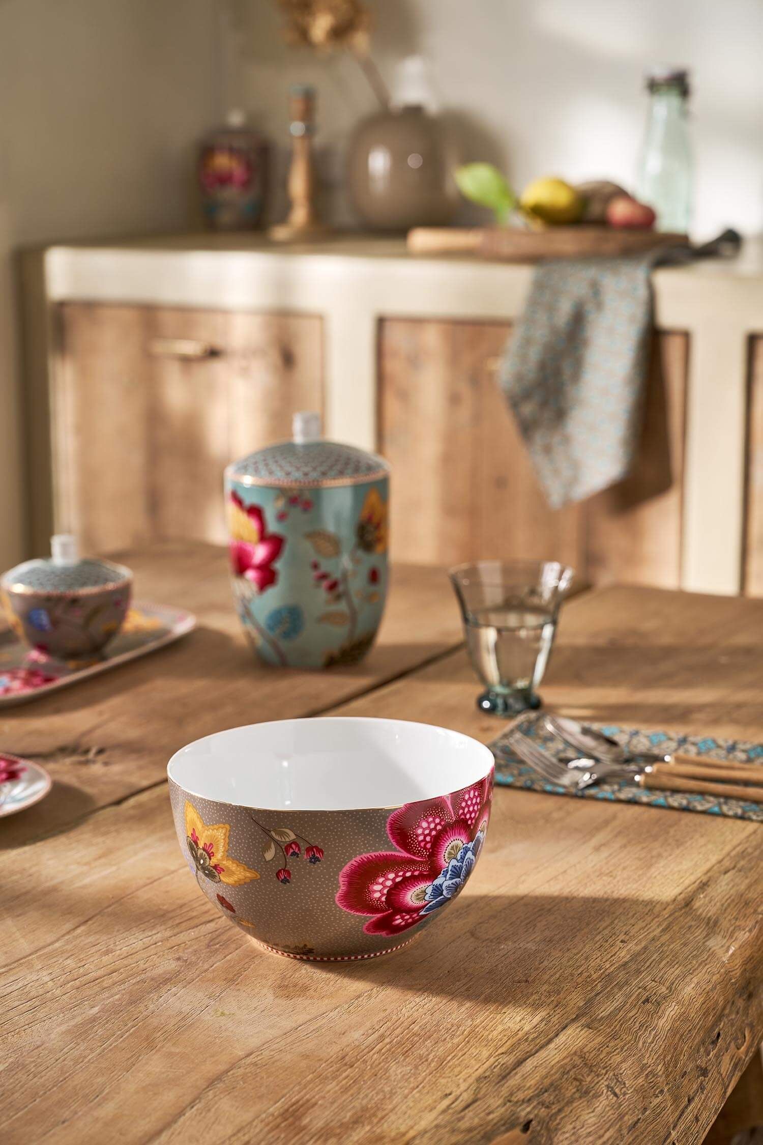 Bowl Blooming Tales Fantasy Khaki 18cm