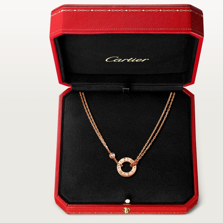 Replicate LOVE pendant, 2 diamonds(1:1 replica) - Original Replica Club