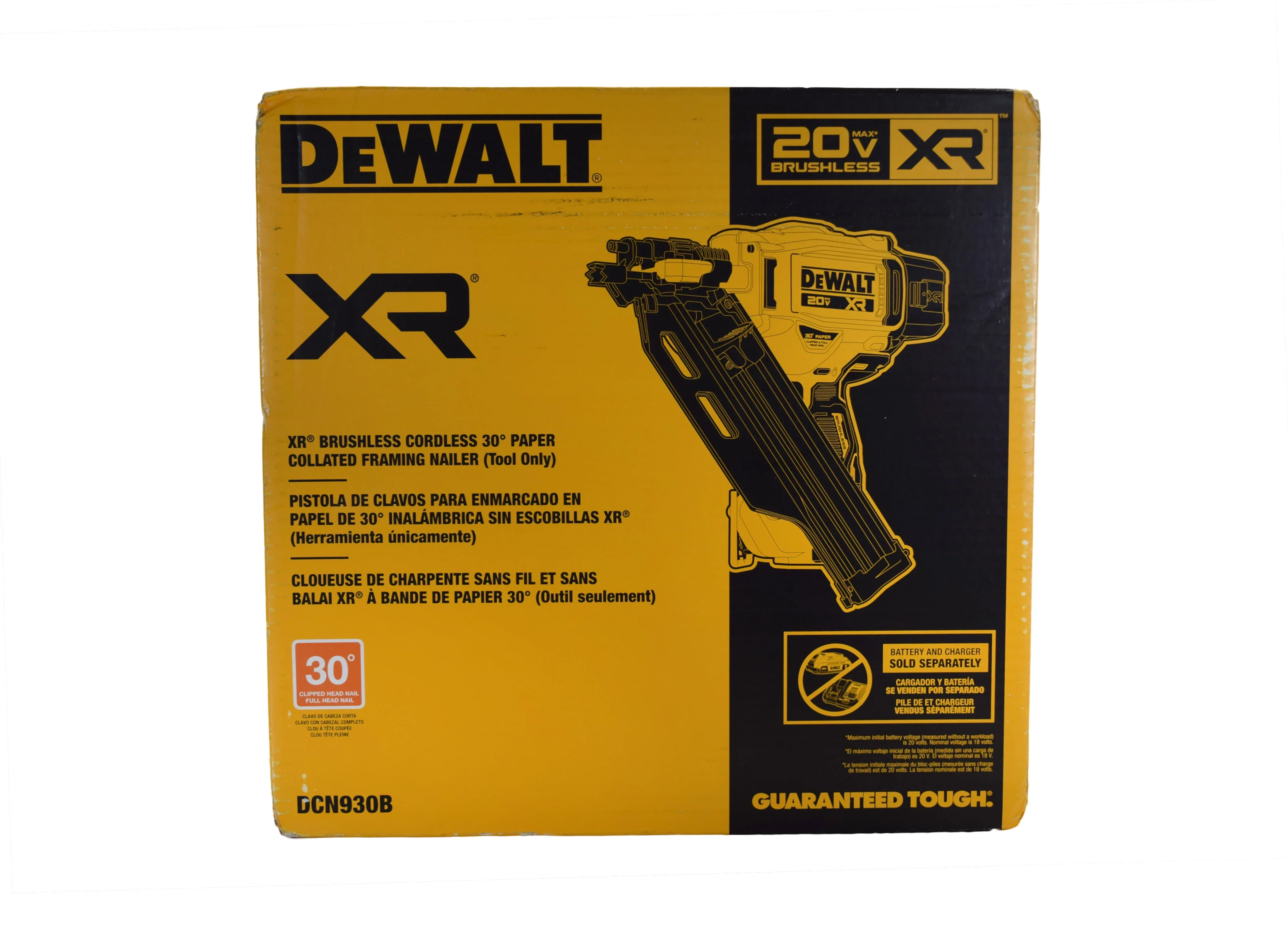 DEWALT 20V MAX Brushless Cordless 30 Paper Collated Framing Nailer - DCN930B - Image 4 DEWALT 20V MAX Brushless Cordless 30 Paper Collated Framing Nailer - DCN930B - Image 4