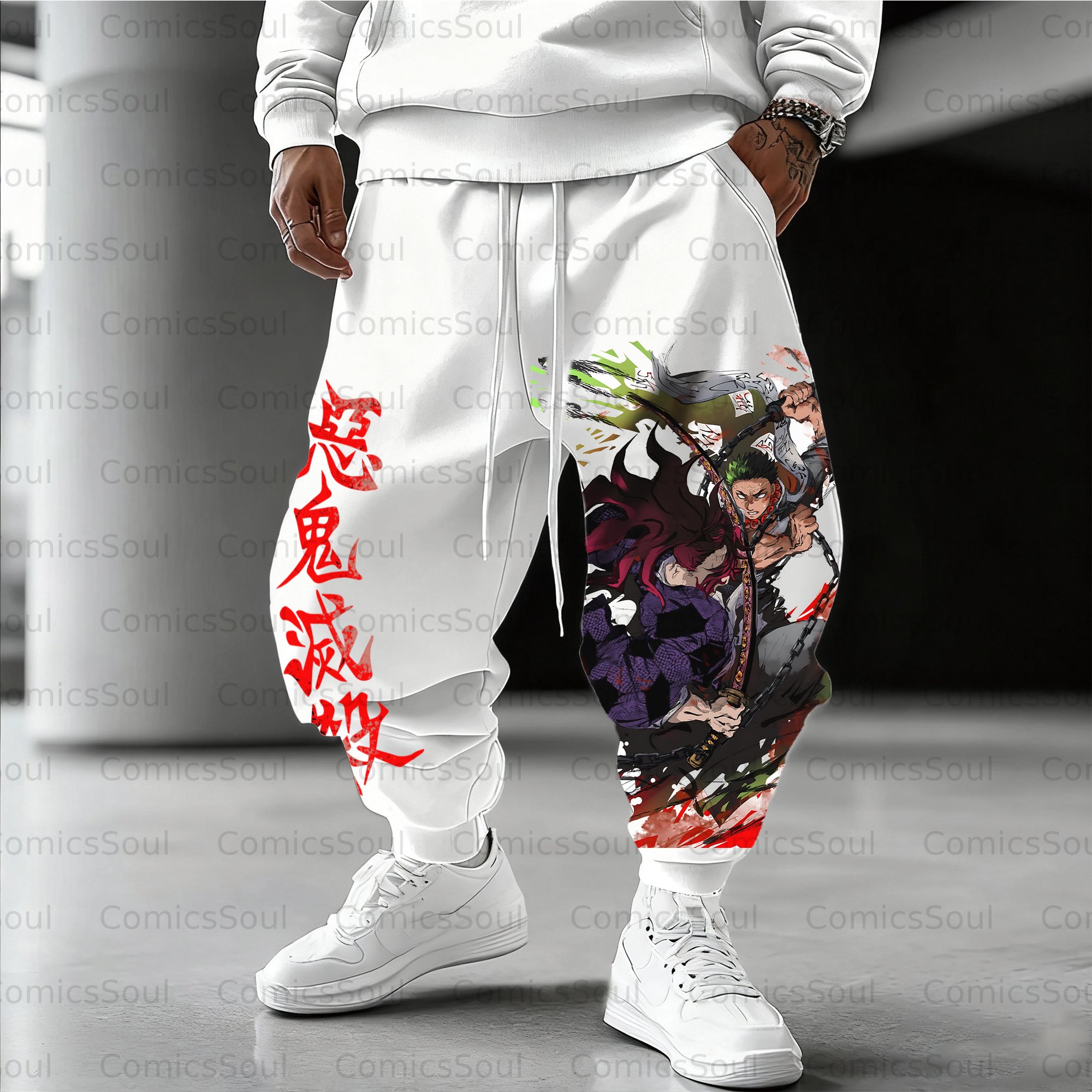 Unisex Anime Inspired Vintage Pants