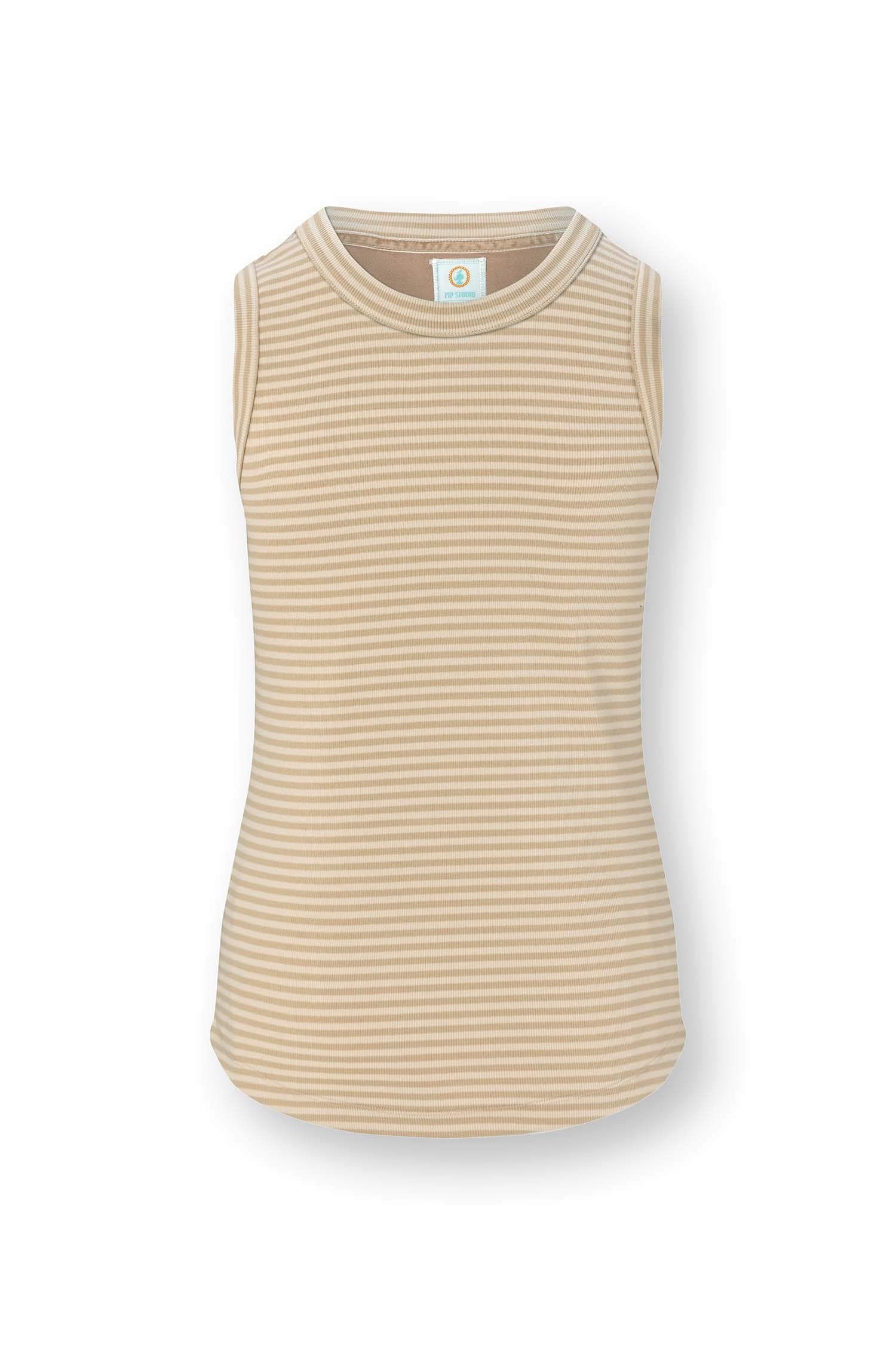 Trinity Sleeveless Top Little Sumo Stripe Sand