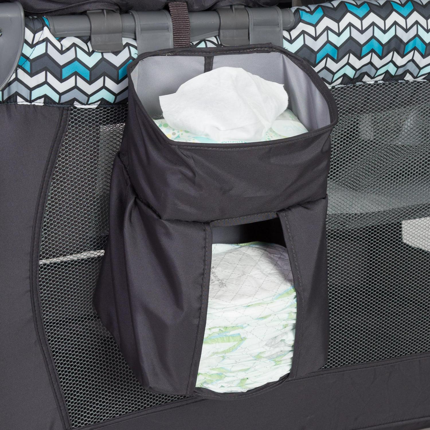 Baby Trend Resort Elite Nursery Center Playard with Bassinet and Travel Bag. Laguna Blue - Image 6