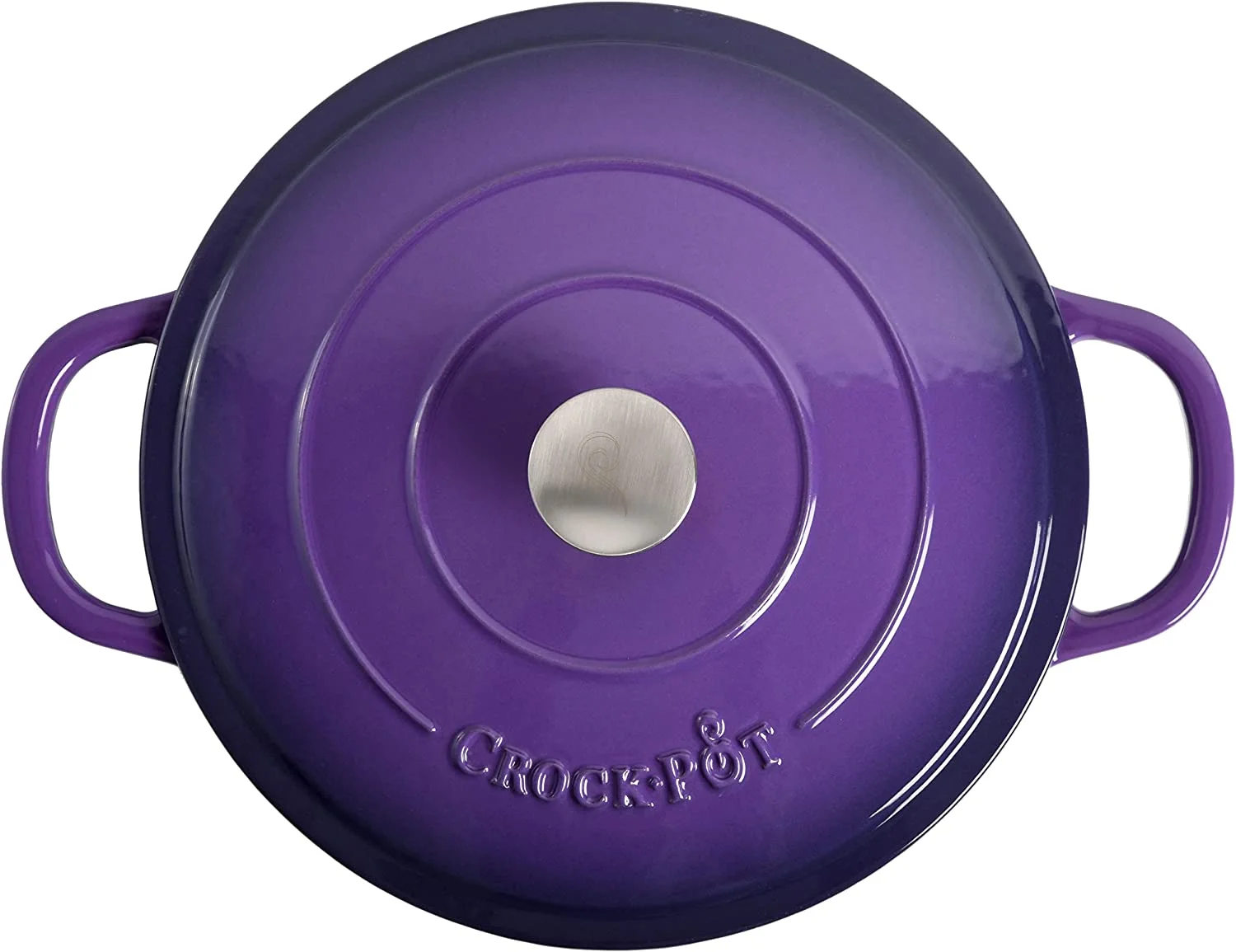 Crock-Pot Artisan 2 Piece 5 Quart Enameled Cast Iron Braiser with Lid in Lavender - Image 4