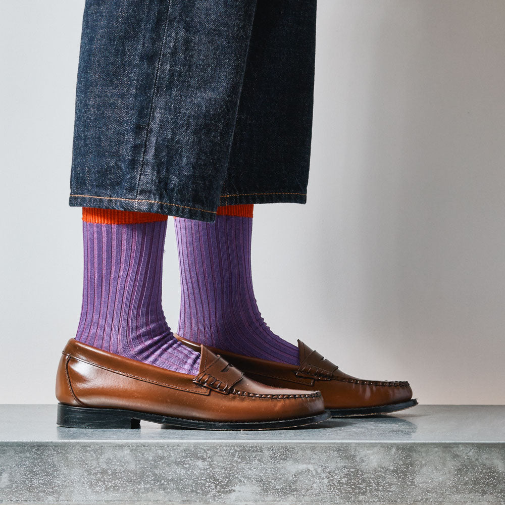 Merci - Chaussettes Theodora - Violet Rouge