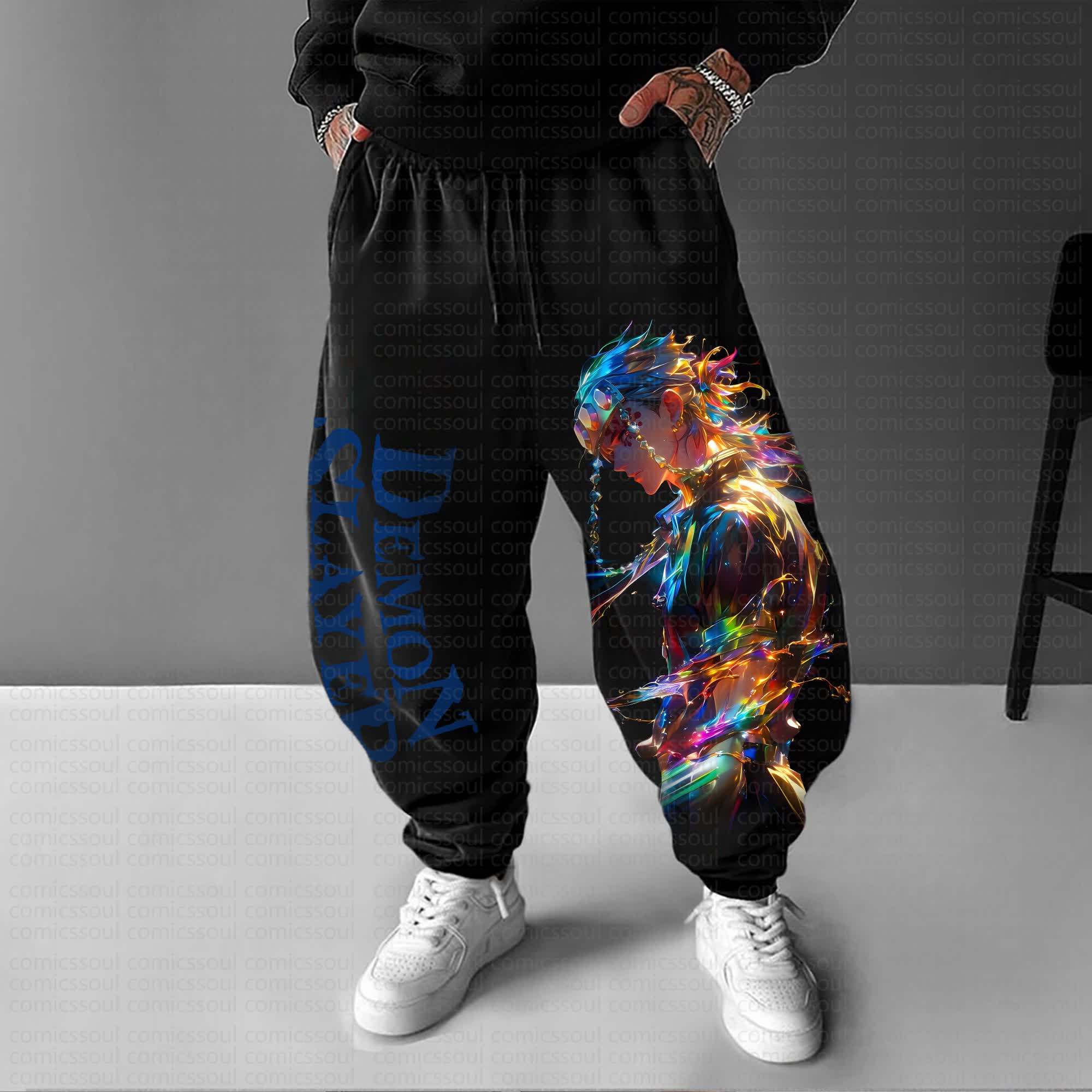 Unisex Anime Inspired Vintage Pants丨Comicssoul