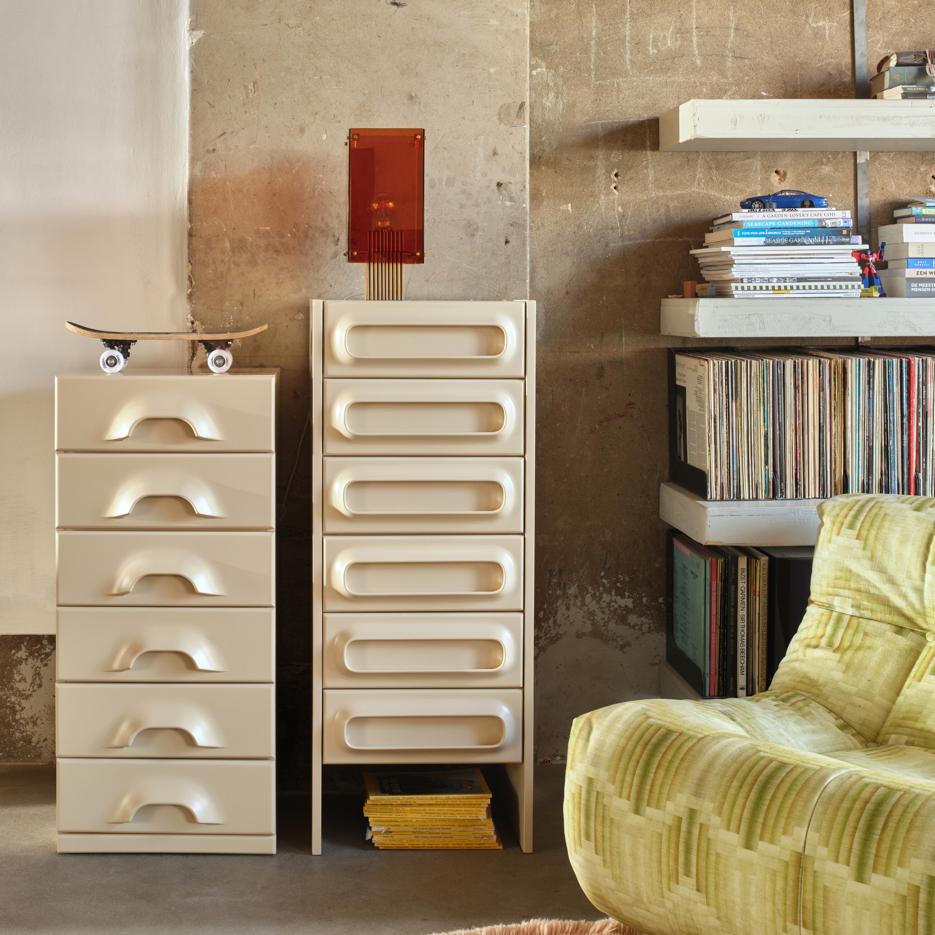 HKliving Chest Ladekast - 6 Lades - Cream