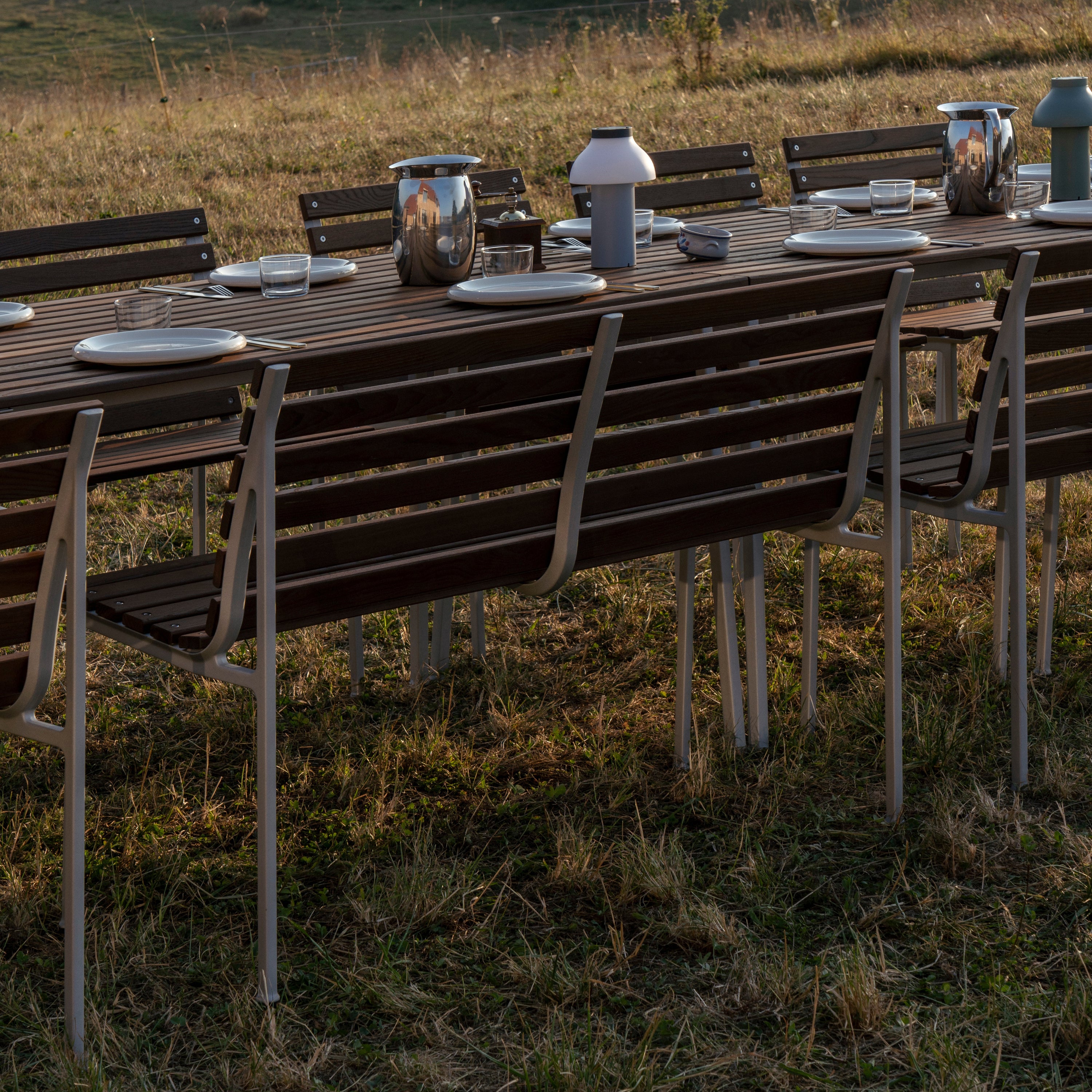 HAY Traverse Tuinbank 2,5-zits - Essenhout