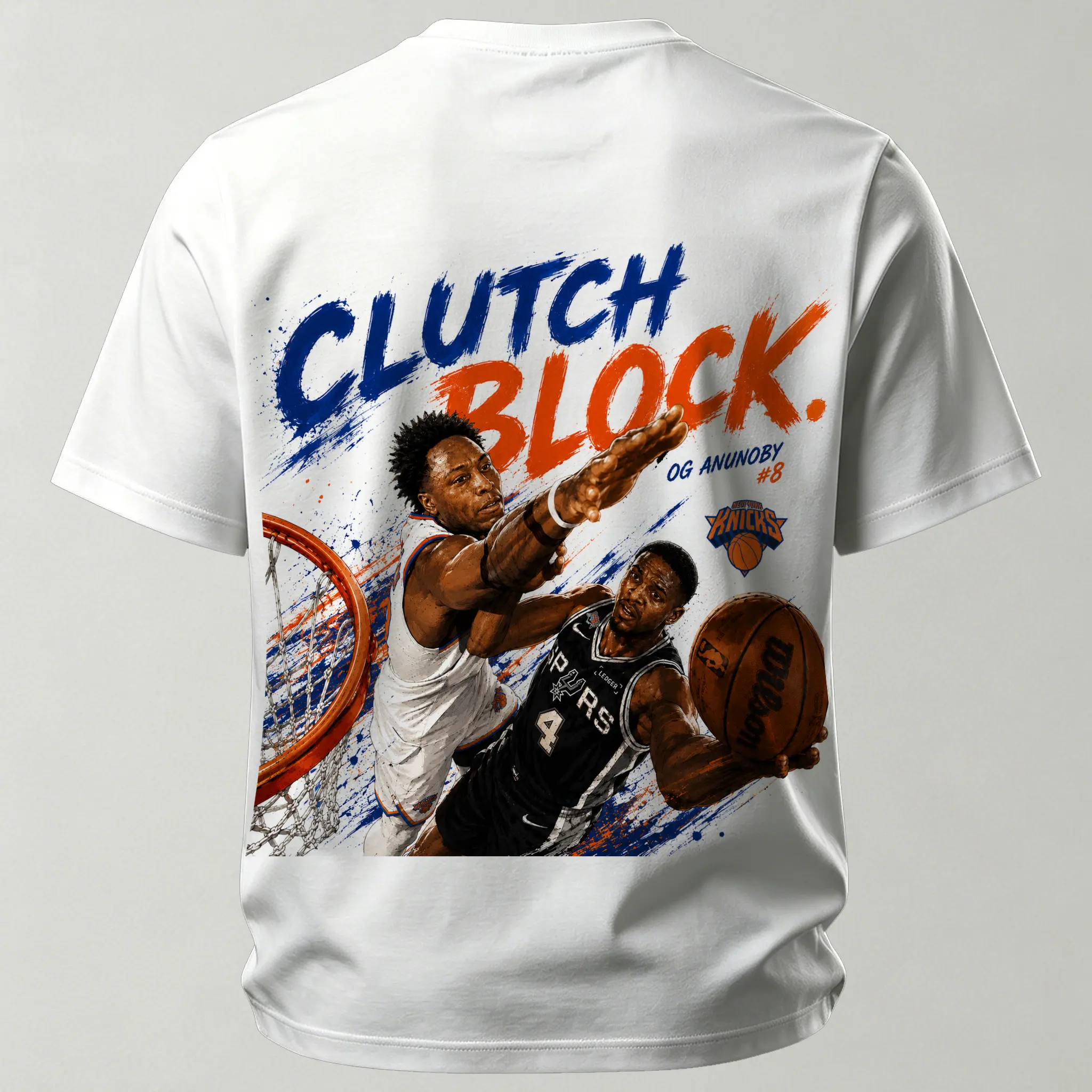 OG Anunoby New York Knicks Printed Unisex Oversized T-shirt