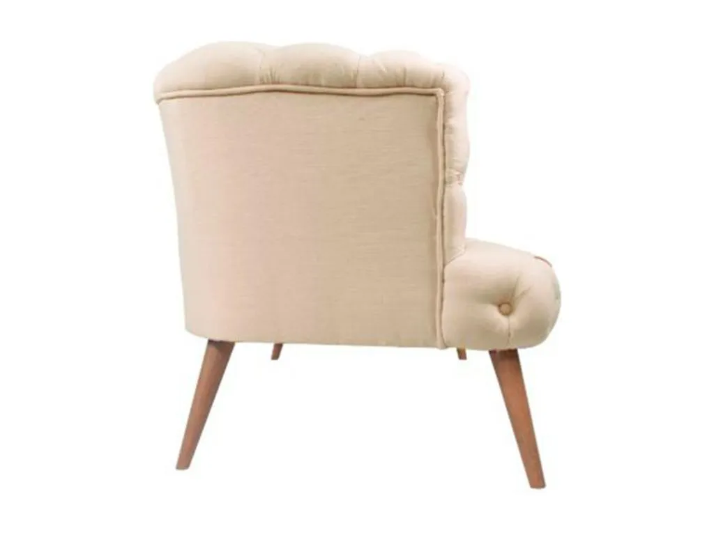 Sofá Mobtrendy 249 De color marrón claro 140x75x76cm Tapiz Patas - Mobtrendy gzsu84262