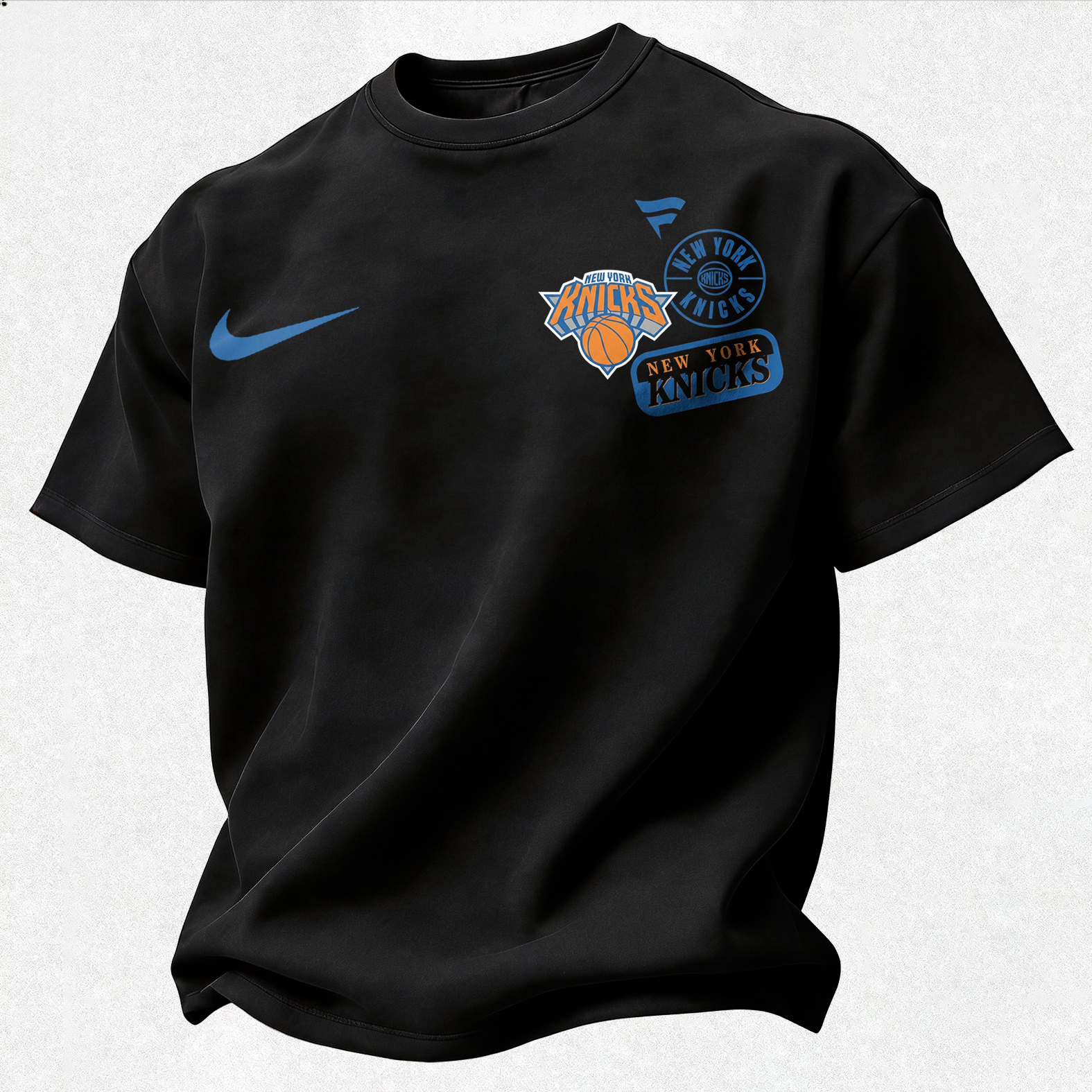 New York Basketball 2026 Retro Script Champions Printed Unisex Oversized T-shirt