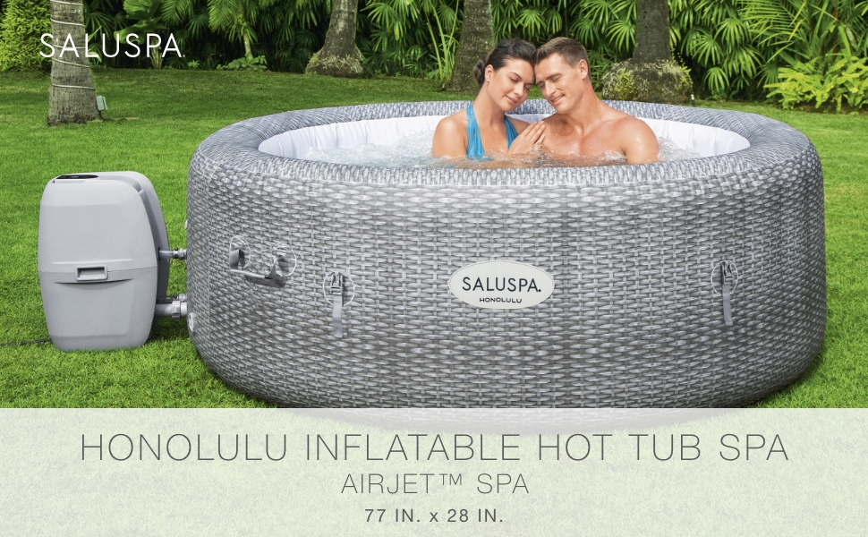 Honolulu SaluSpa Inflatable Round 6 Person-1