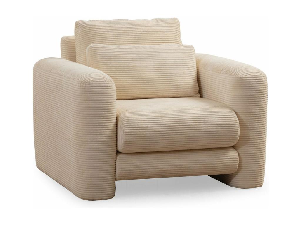 Sillón Cozetiq 332 - De color marrón claro - 73x98x97cm - Tapiz - Patas Plástico