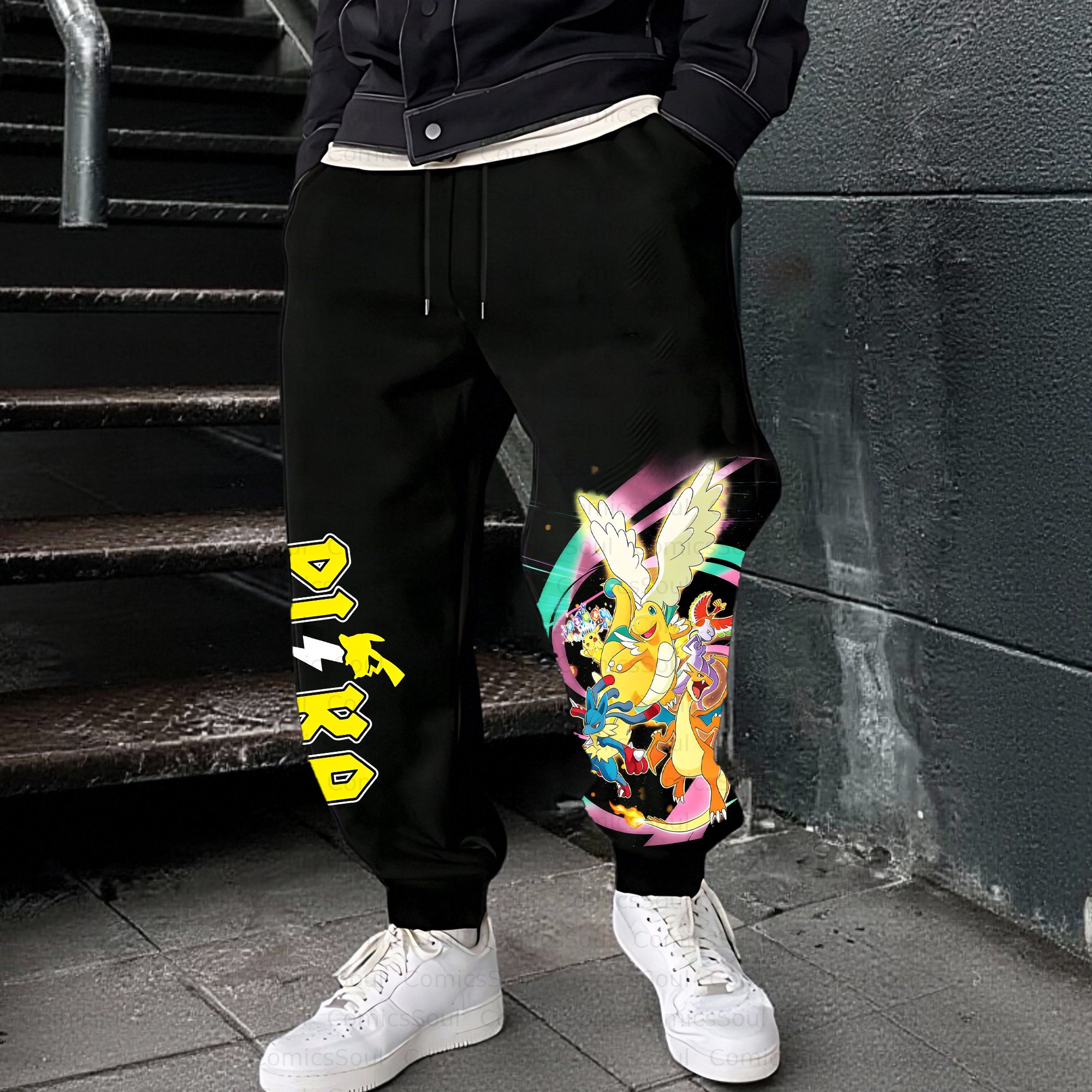 Unisex Casual Anime Streetwear Pant