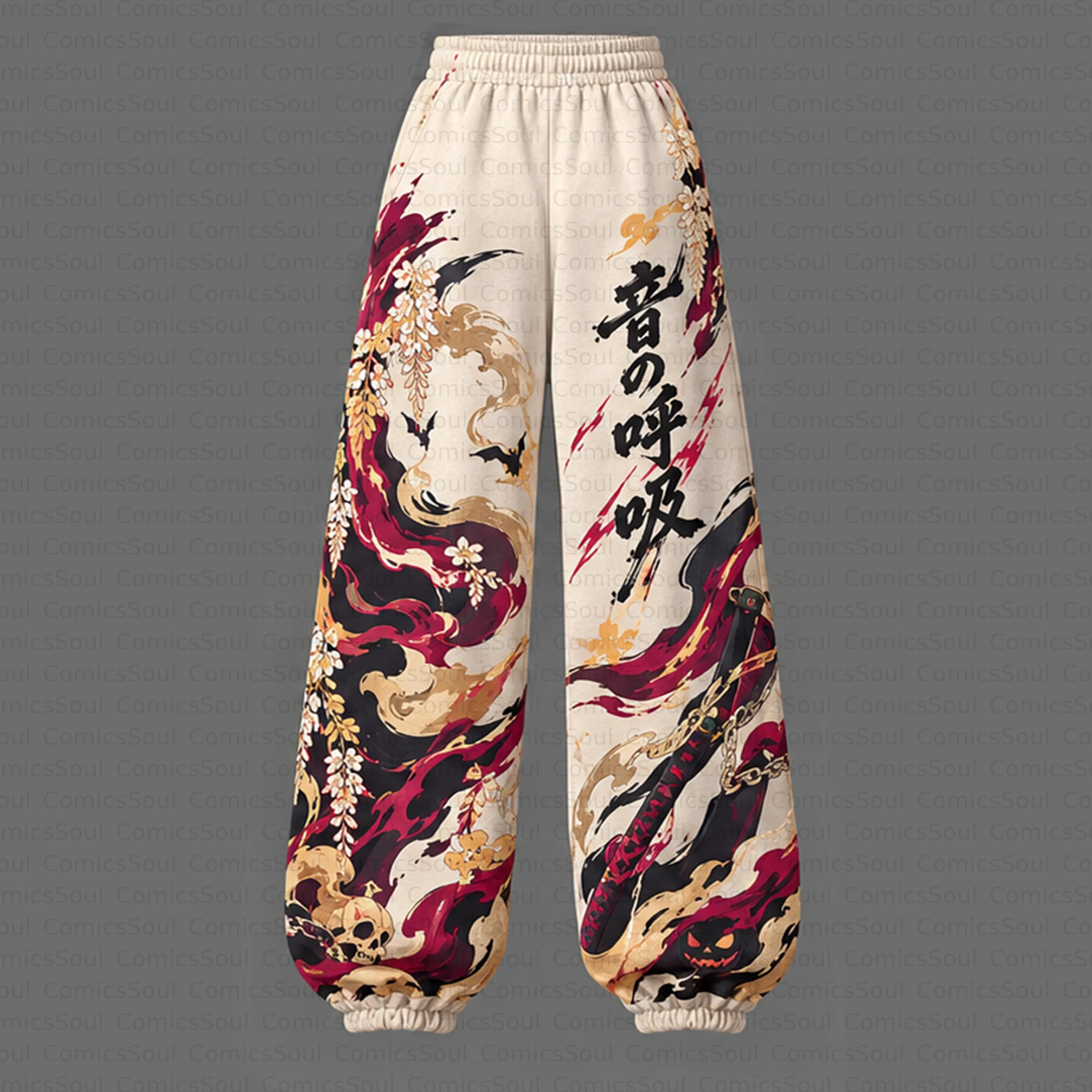 Demon Slayer Cropped Long Sleeve Hoodie & High Waist Jogger Pants Two Piece TeeThreads Sustain the Scene with Custom Apparel