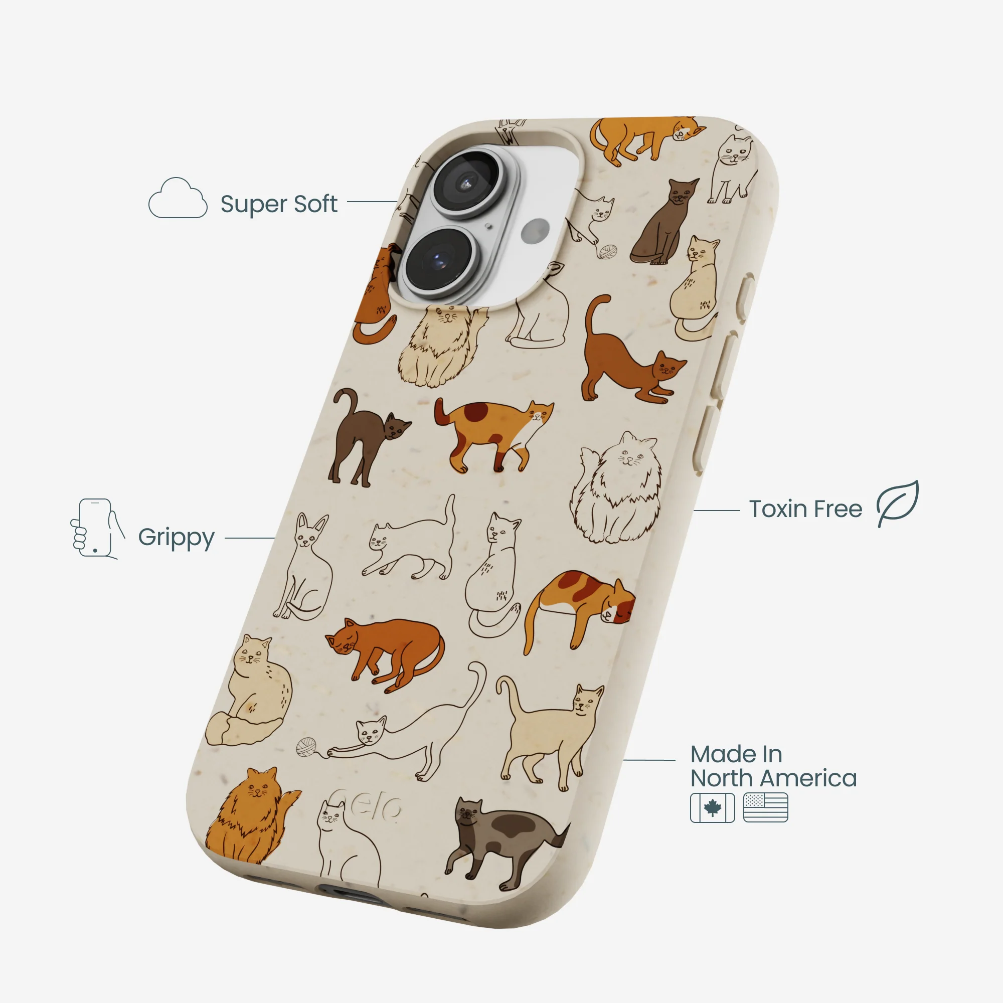 London Fog Kitty Cats iPhone 17 Case