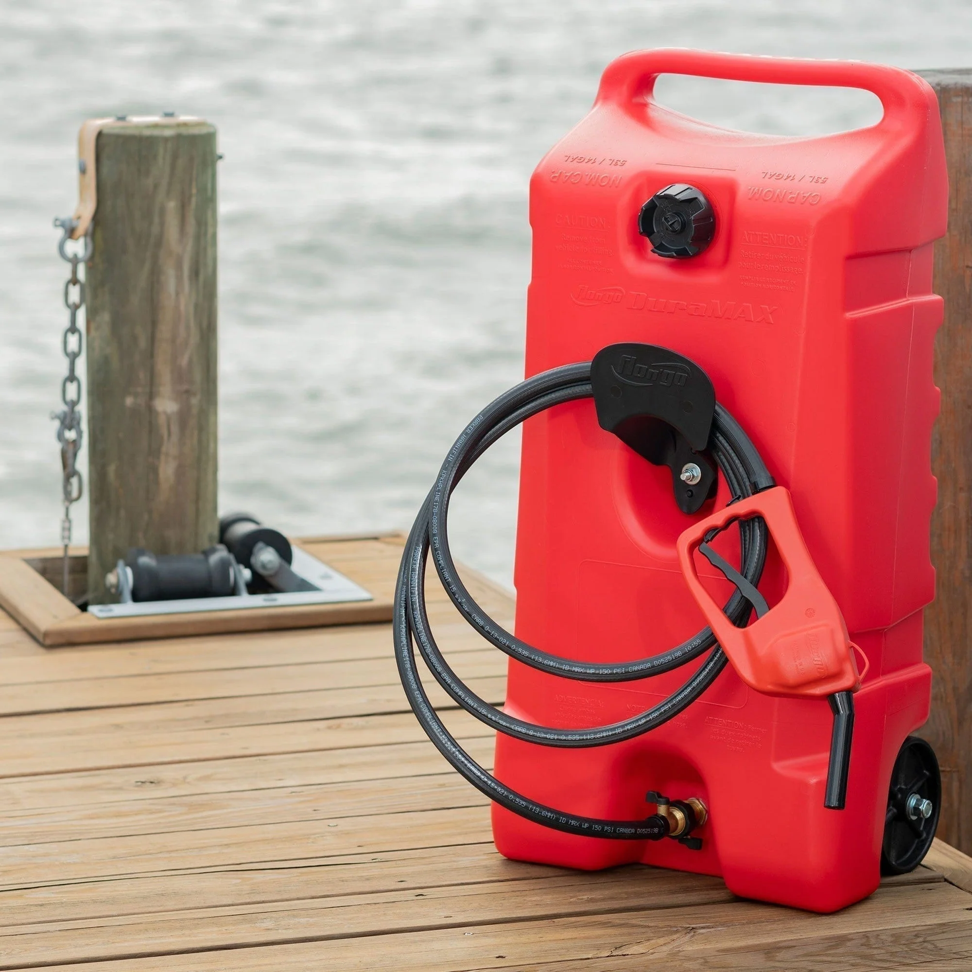 Scepter Flo N' Go DuraMax 14 Gallon Portable Fuel Tank With Pump, 2 Pack, Red - Image 16 Scepter Flo N' Go DuraMax 14 Gallon Portable Fuel Tank With Pump, 2 Pack, Red - Image 16