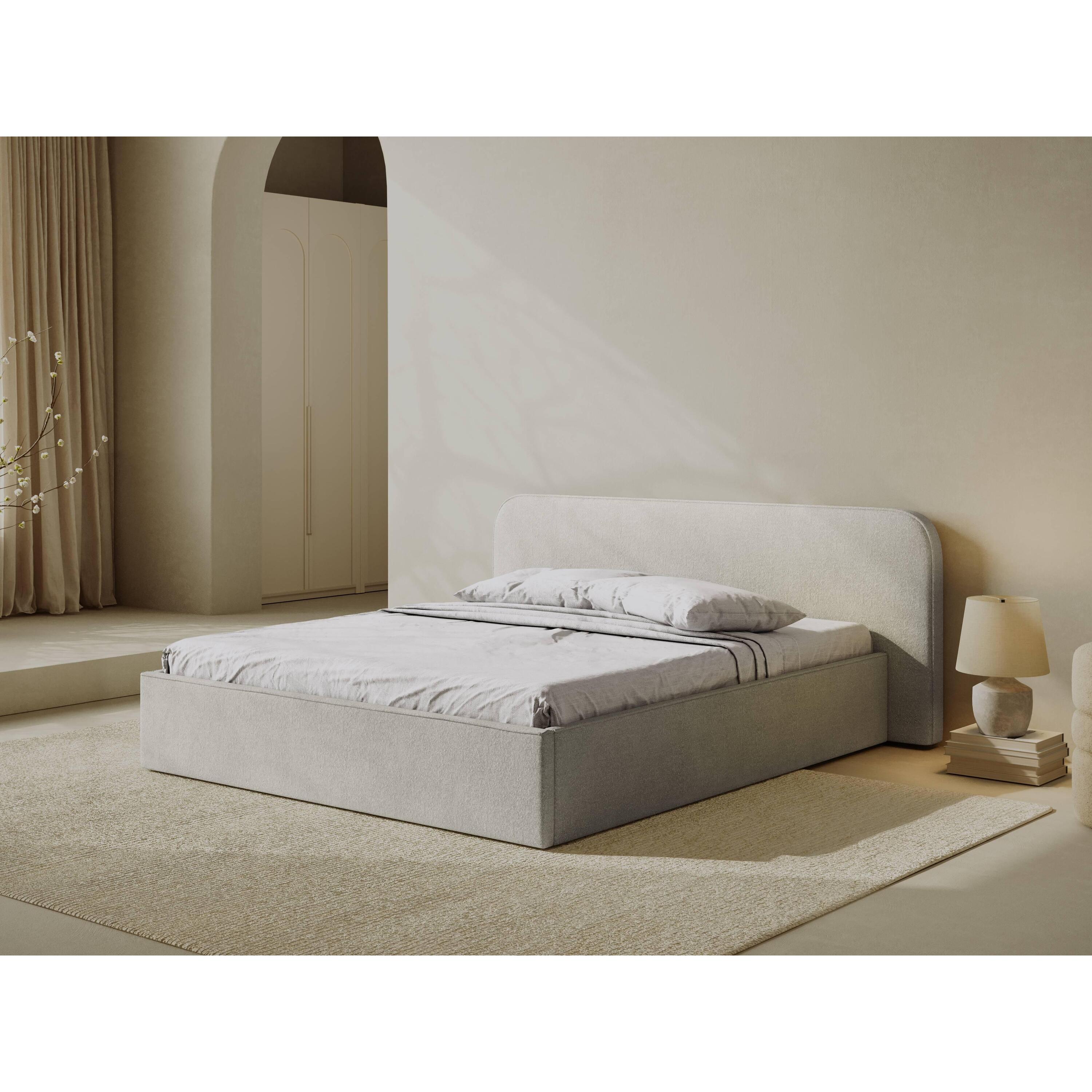 Micadoni Bedframe met opbergvak Elizabeth 180x200 bouclé