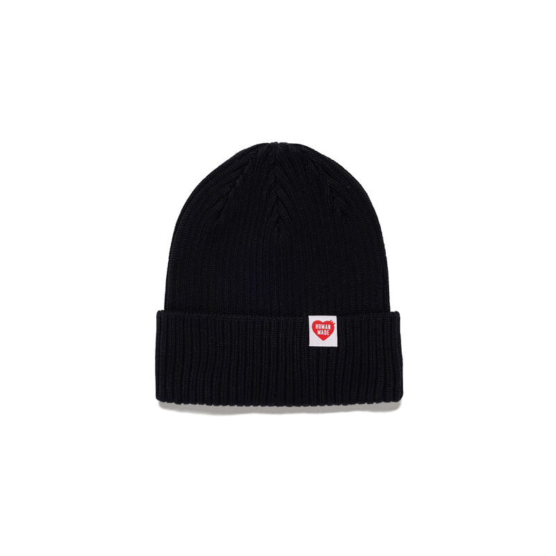 HUMAN MADE COTTON RIB BEANIE