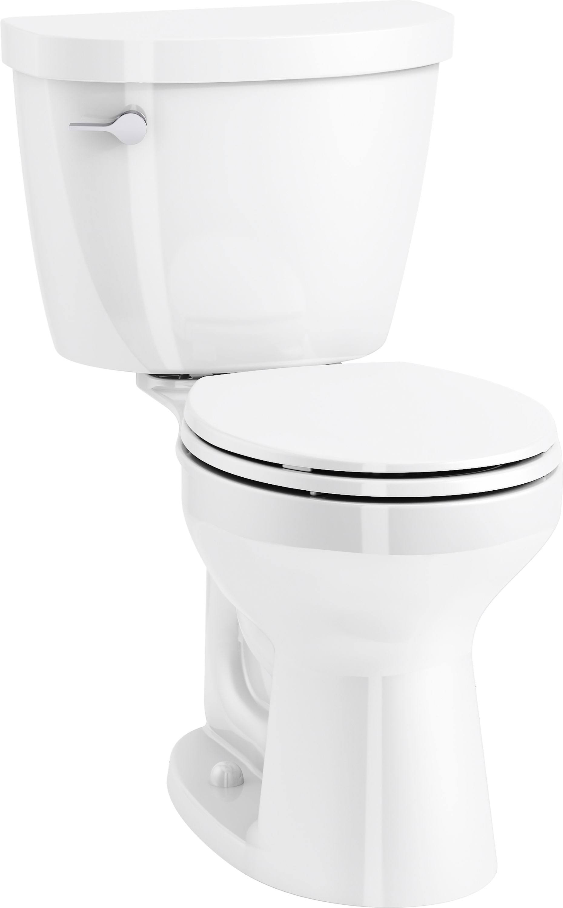 Kohler Cimarron White WaterSense Round Comfort Height 2-Piece Toilet 12-in Rough-In Size (ADA Compliant)