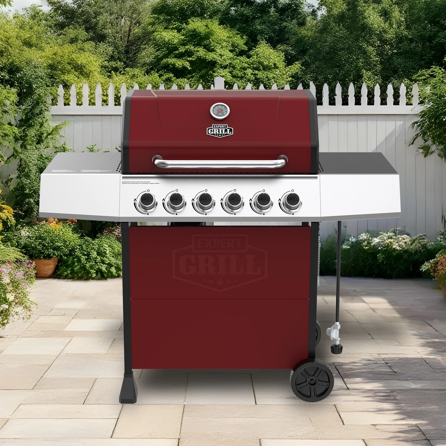 Expert Grill 5 Burner Propane Gas Grill with Side Burner - Image 22