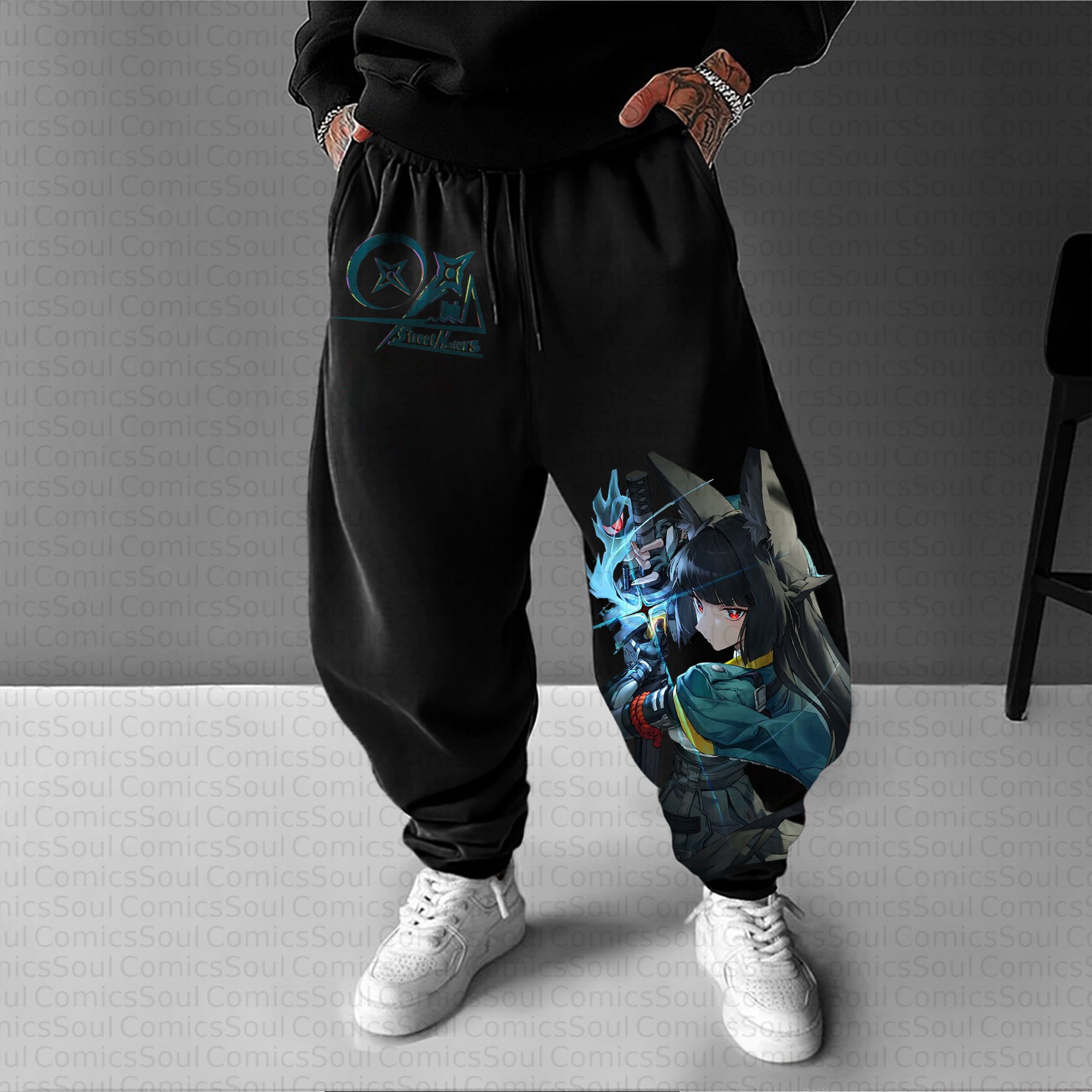 Unisex Casual Streetwear Plush Pants